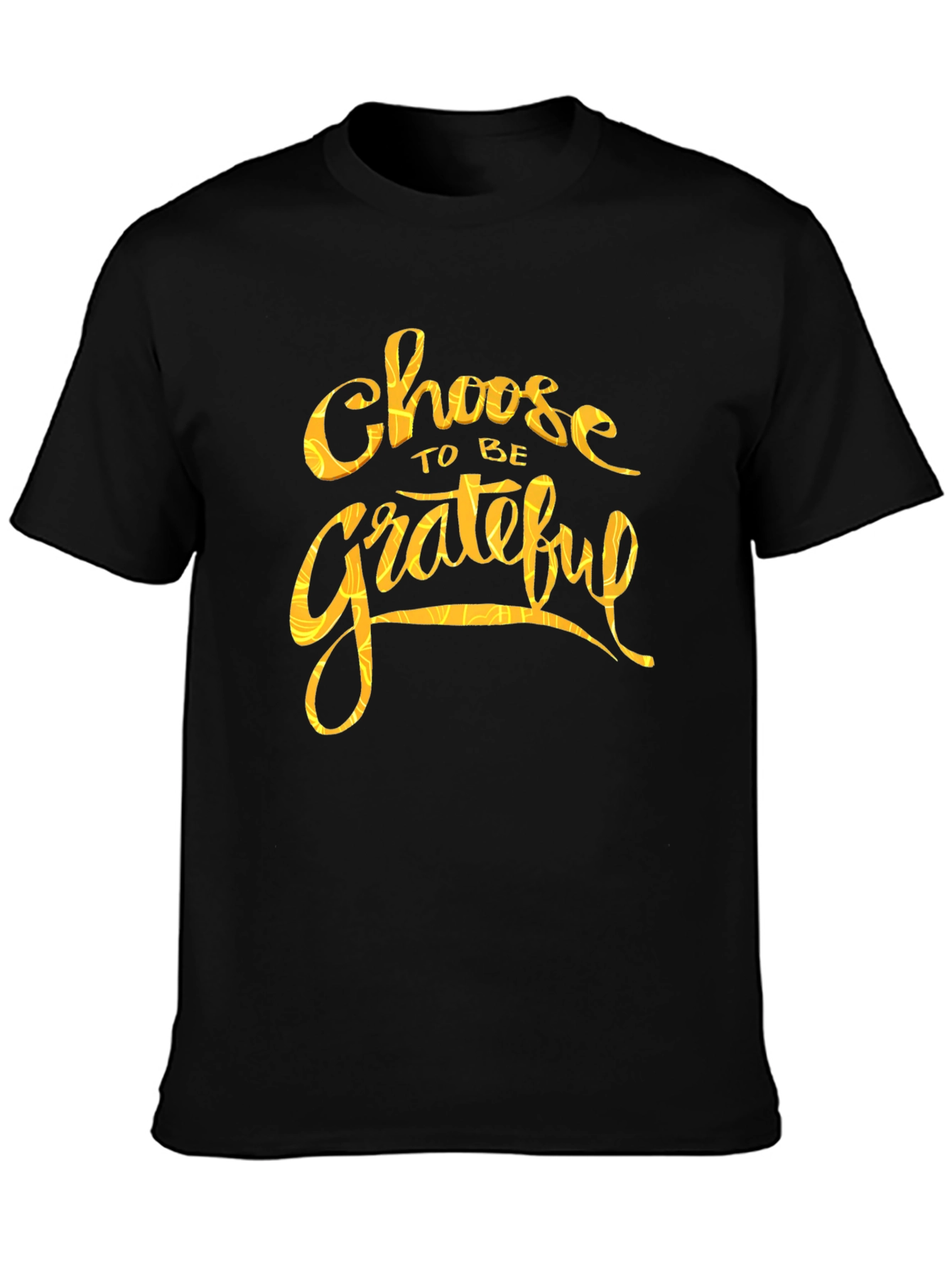 Choose to be Grateful Black Graphic Tee