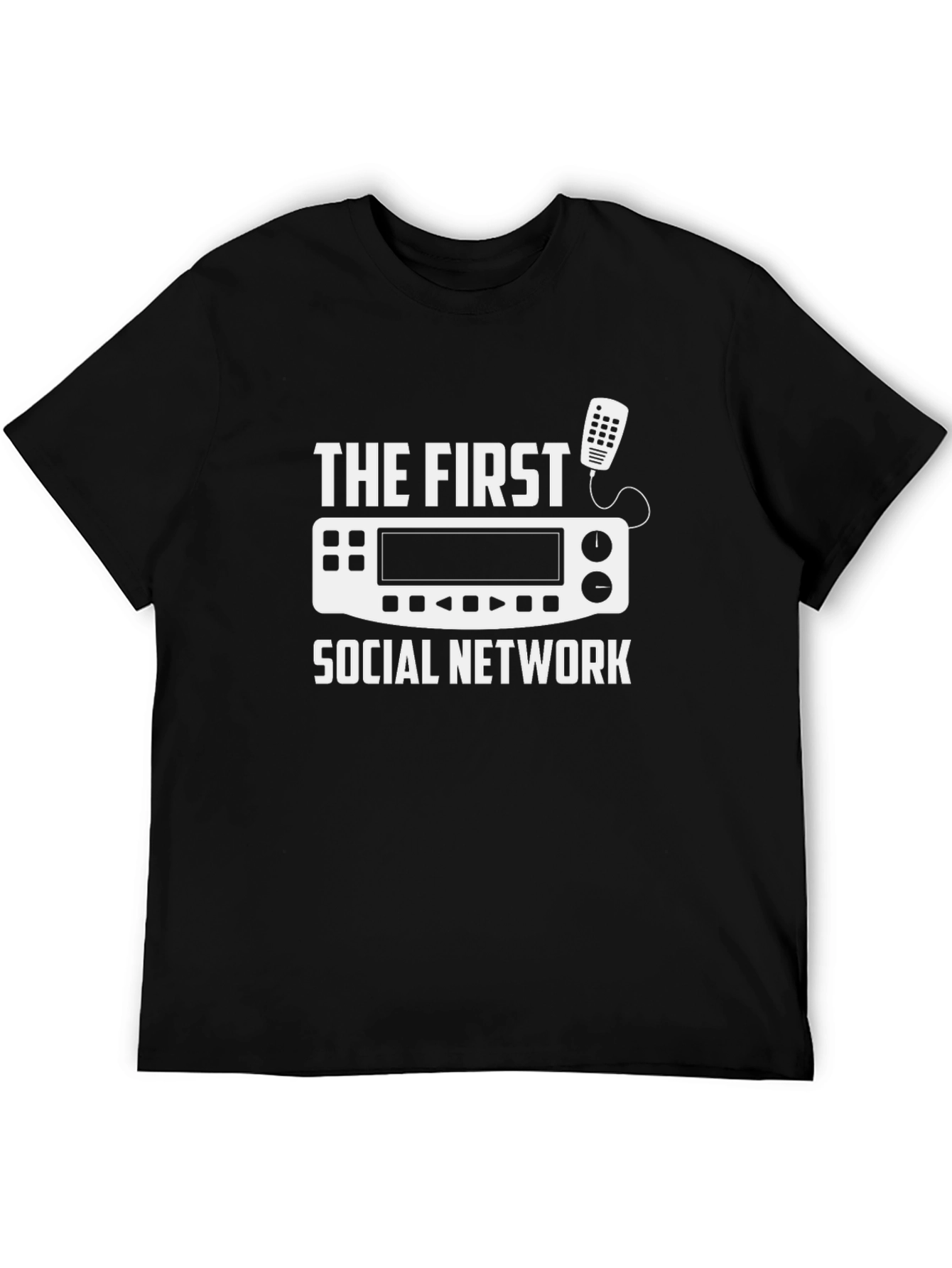 The First Social Network Black T-Shirt