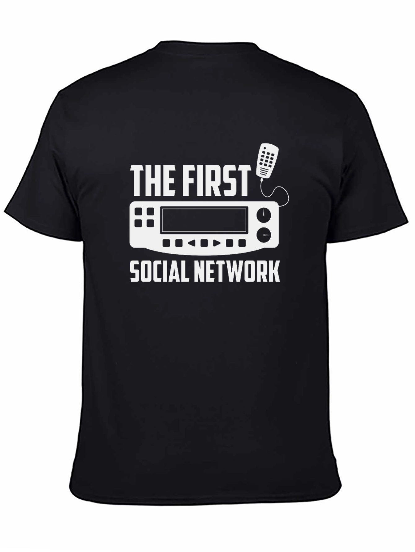 The First Social Network Black T-Shirt