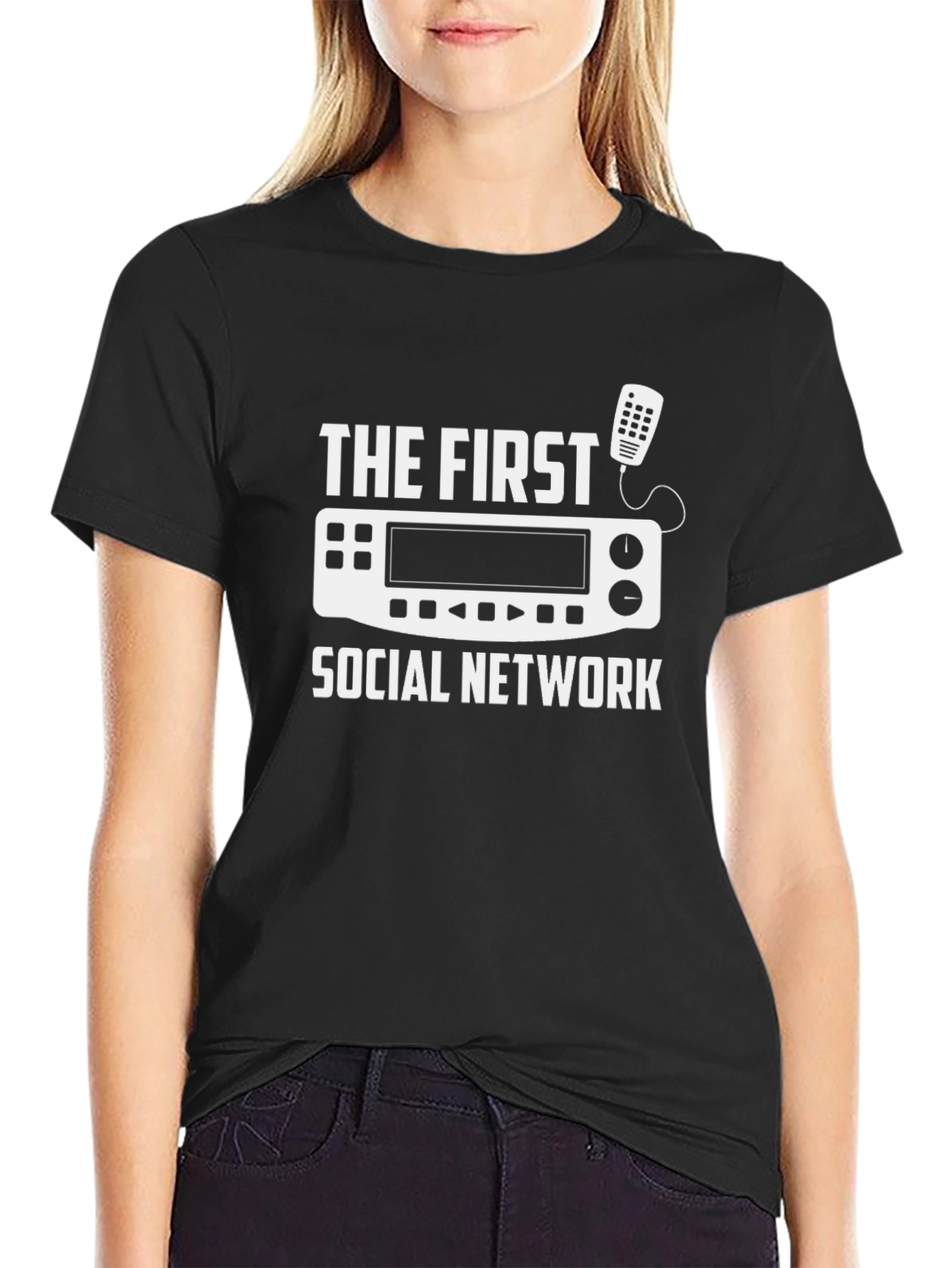 The First Social Network Black T-Shirt