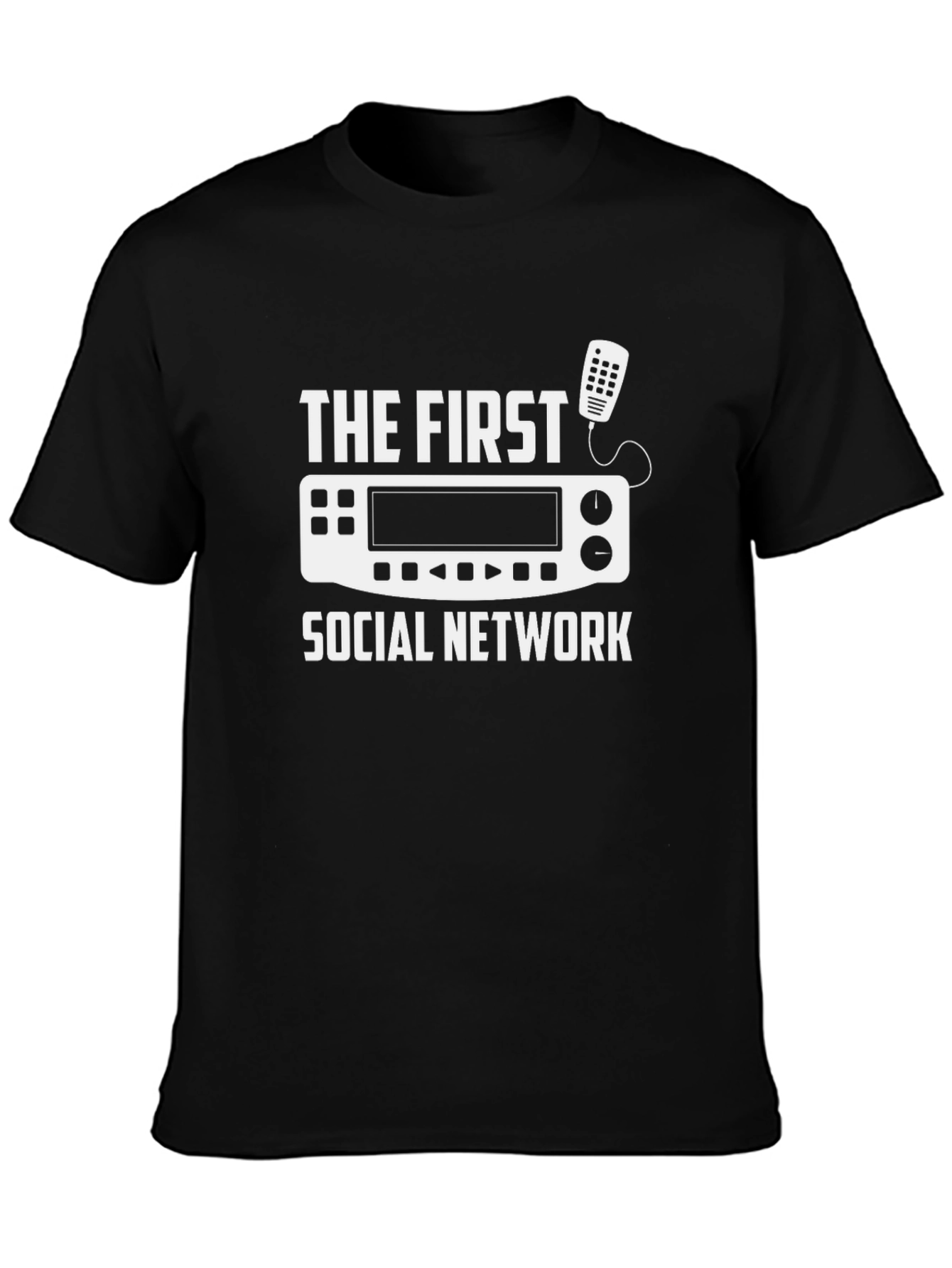 The First Social Network Black T-Shirt