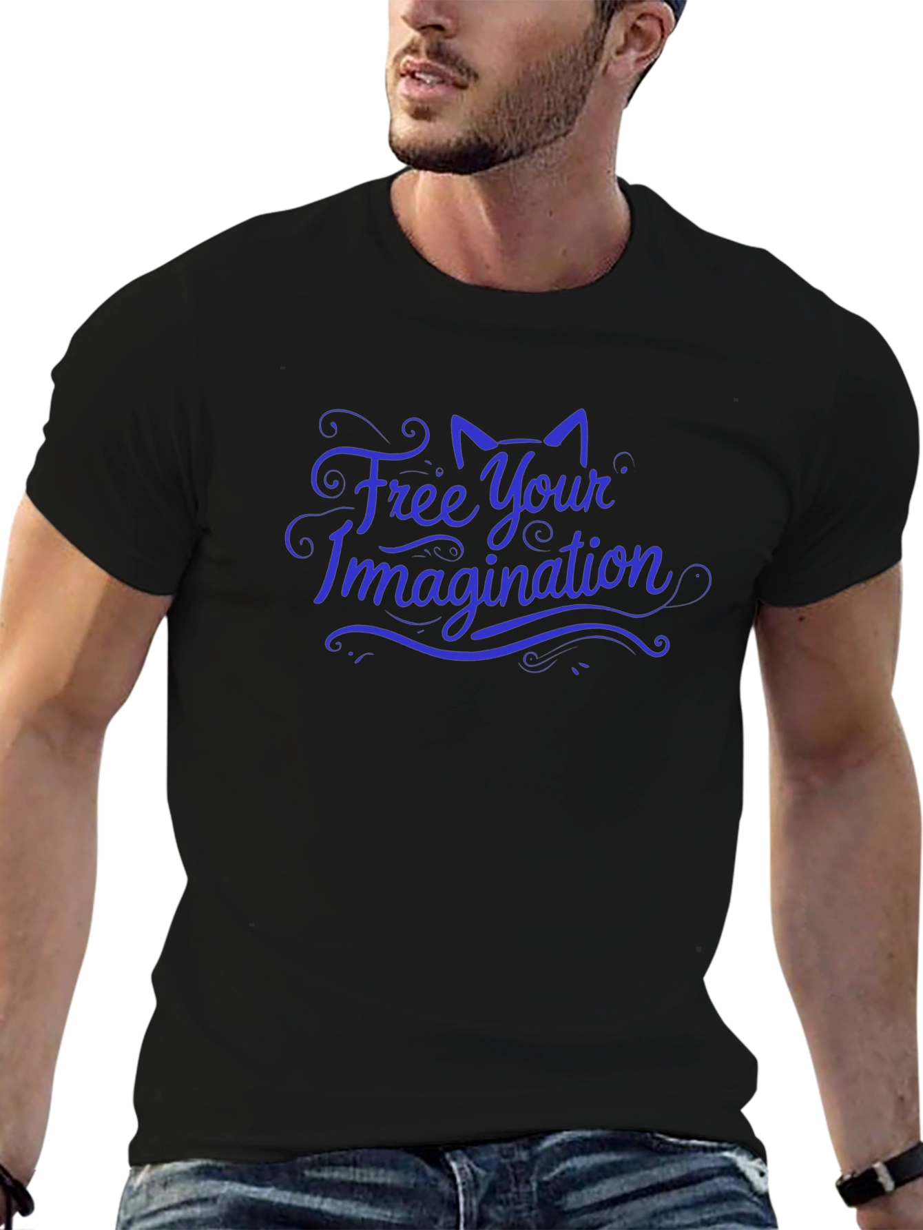 Free Your Imagination Black T-Shirt
