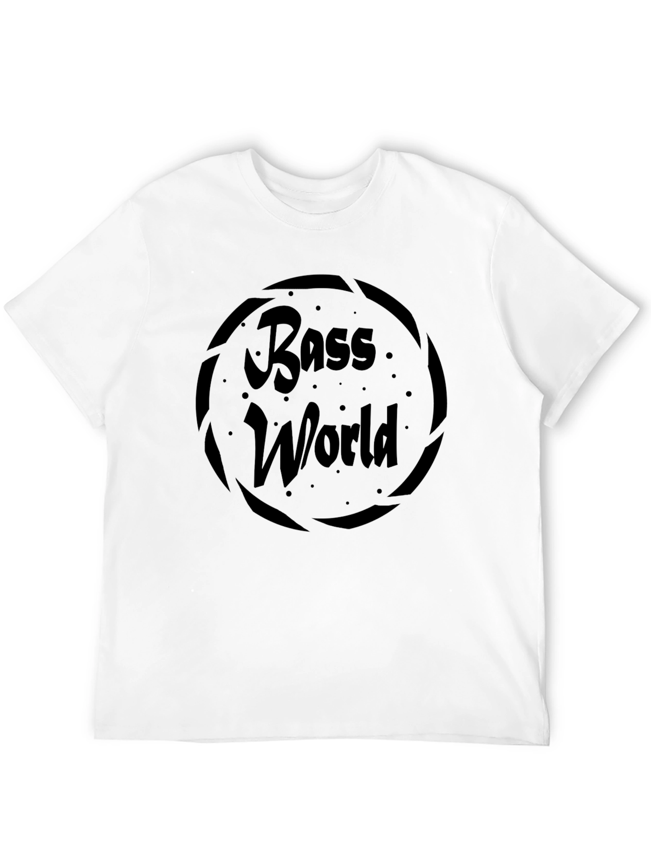 Bass World Black T-Shirt - Music Lover Tee