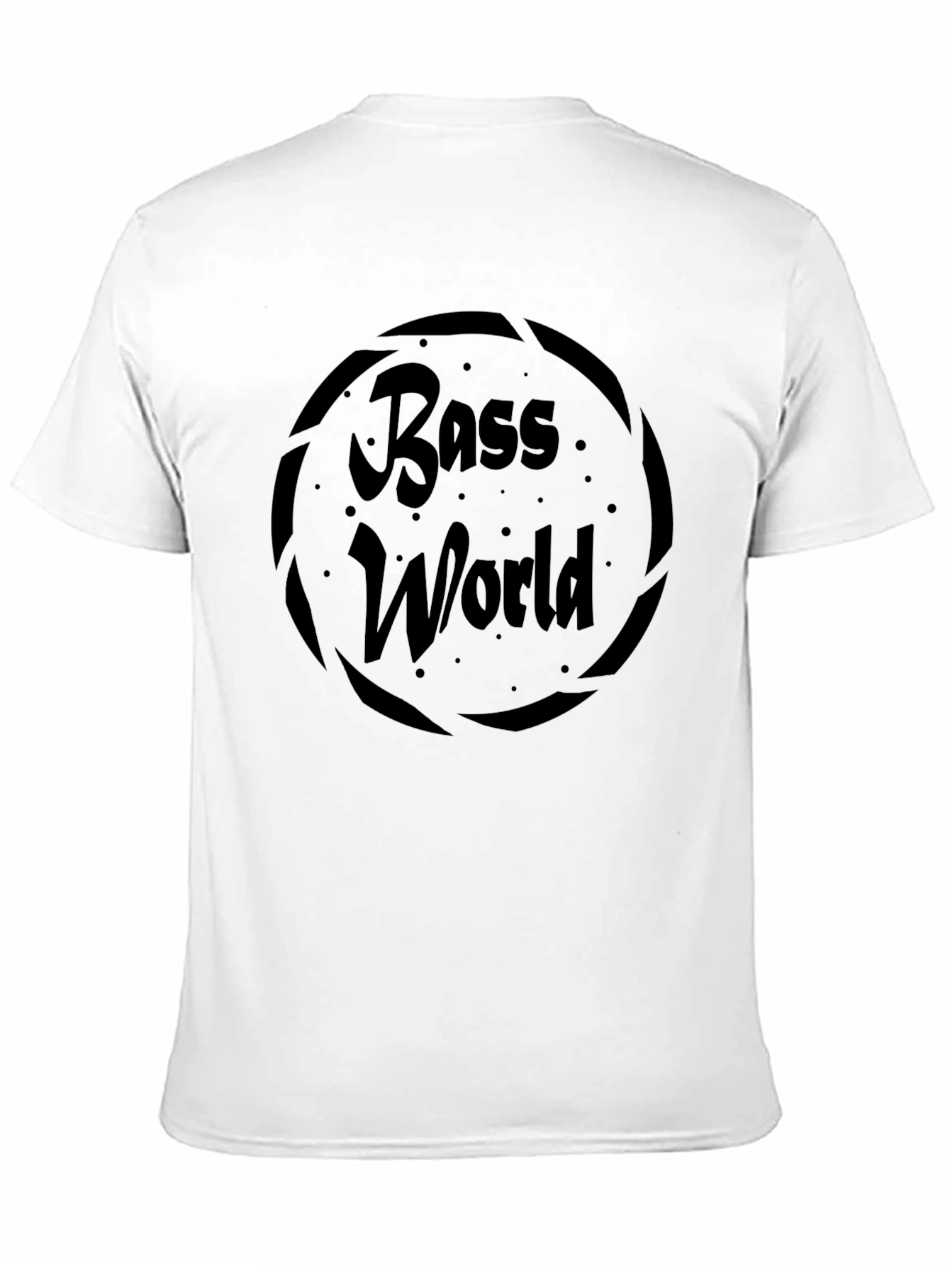 Bass World Black T-Shirt - Music Lover Tee