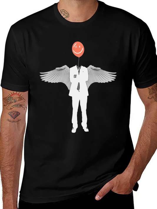 Whimsical Angel Balloon Head T-Shirt