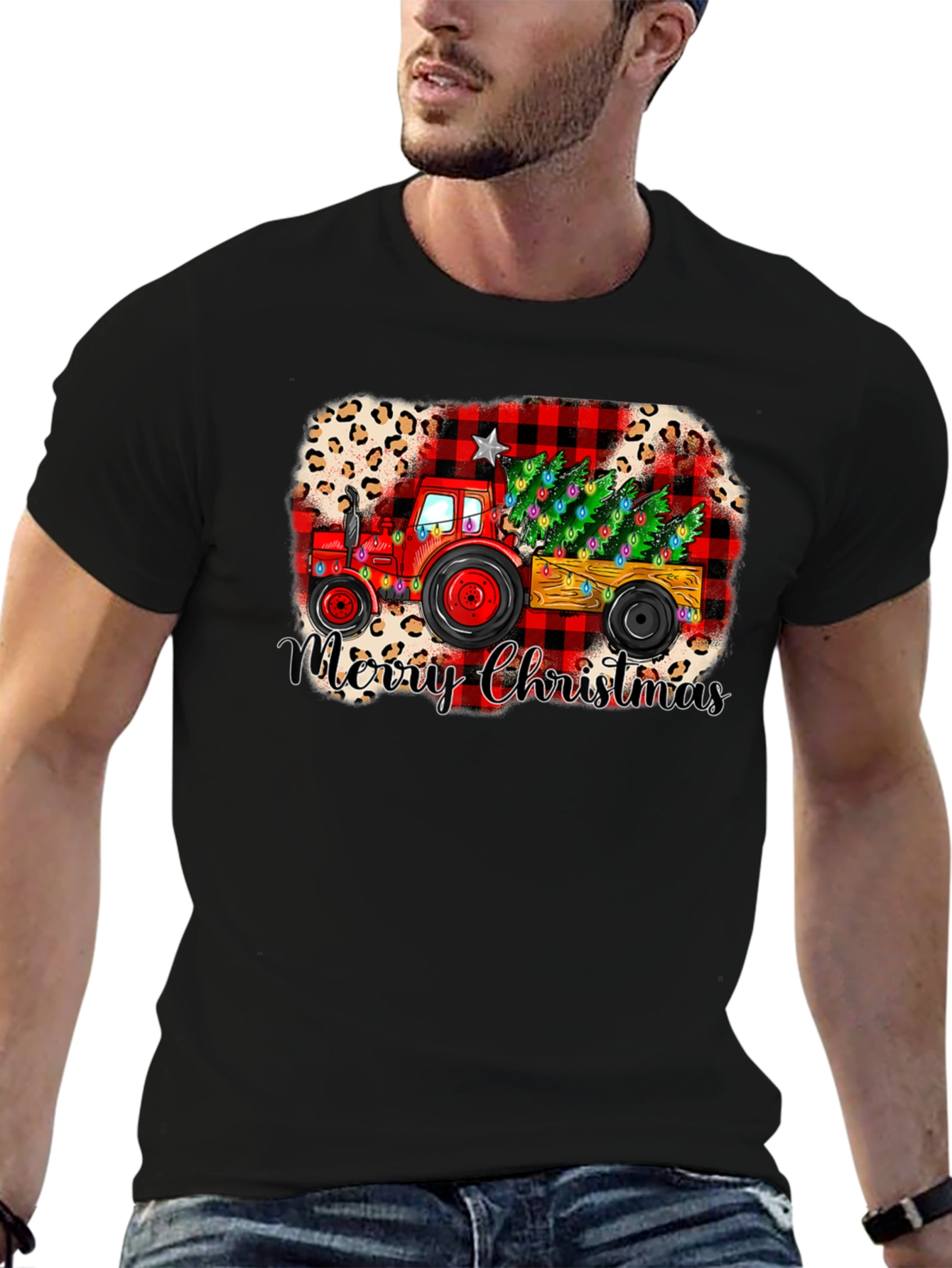 Merry Christmas Tractor Tee