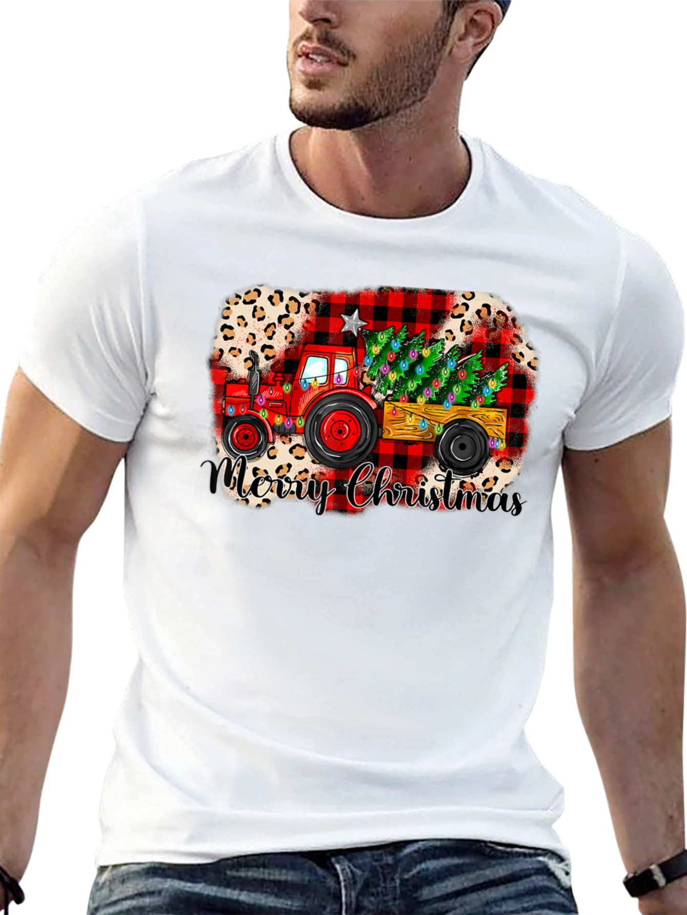 Merry Christmas Tractor Tee