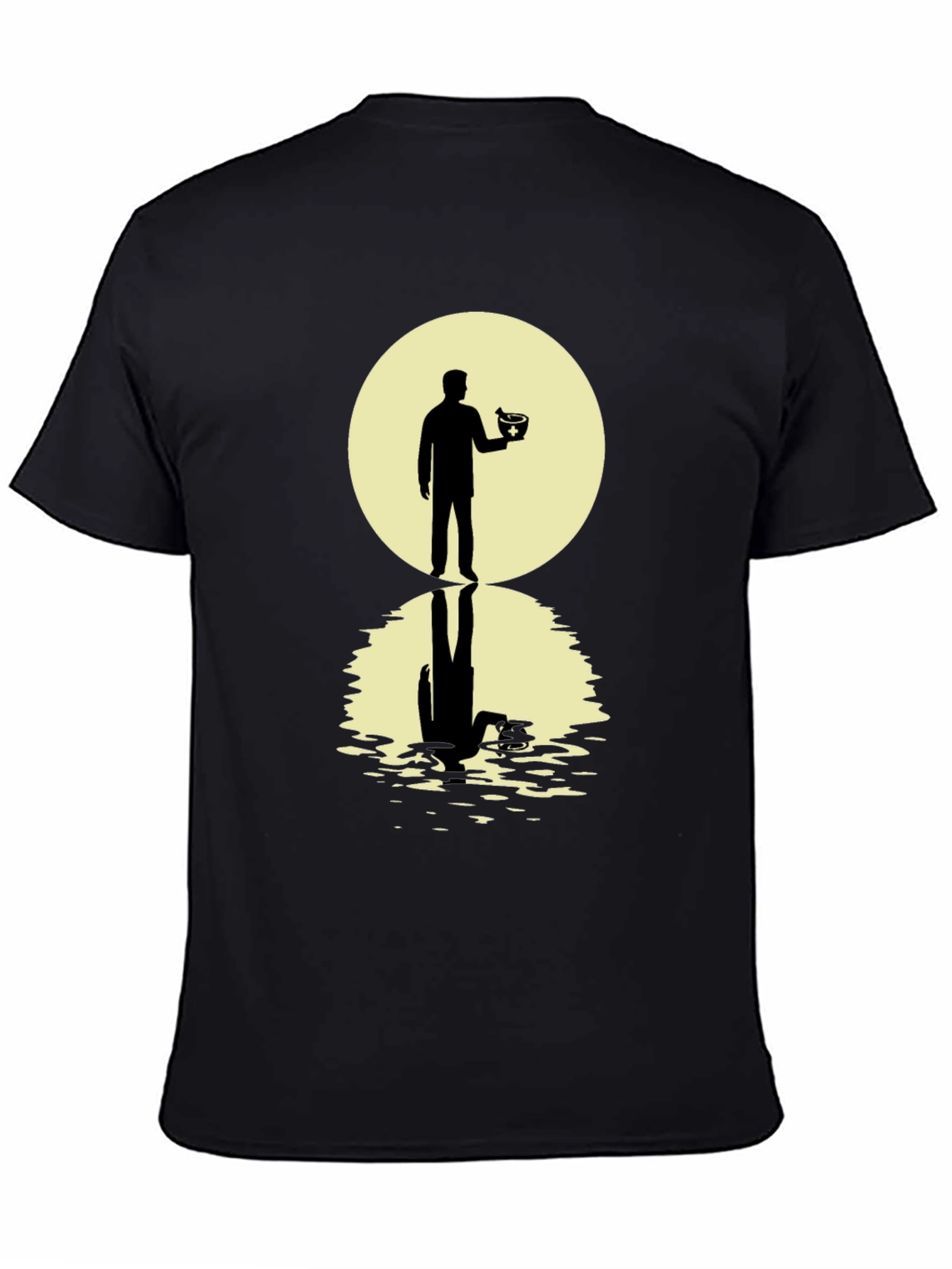 Silhouetted Man with Bowl T-Shirt