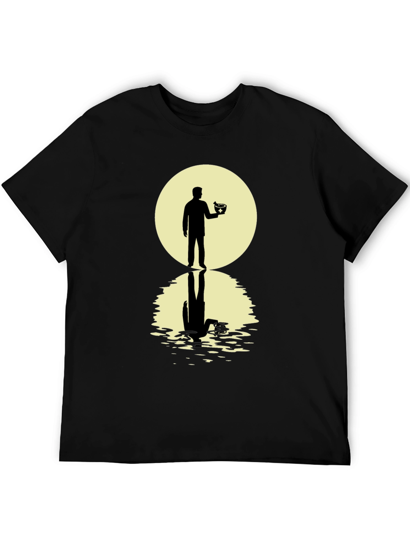 Silhouetted Man with Bowl T-Shirt