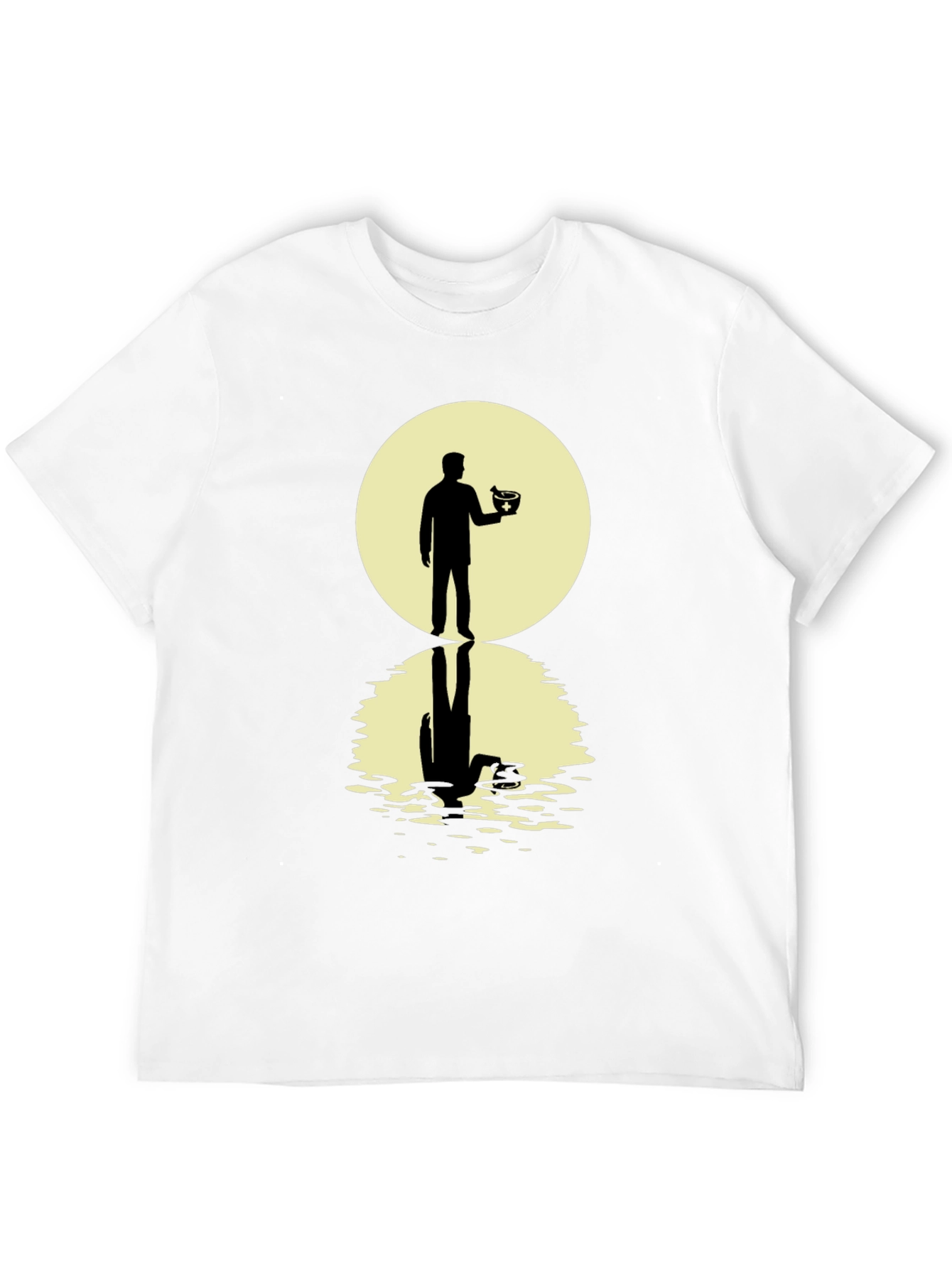 Silhouetted Man with Bowl T-Shirt