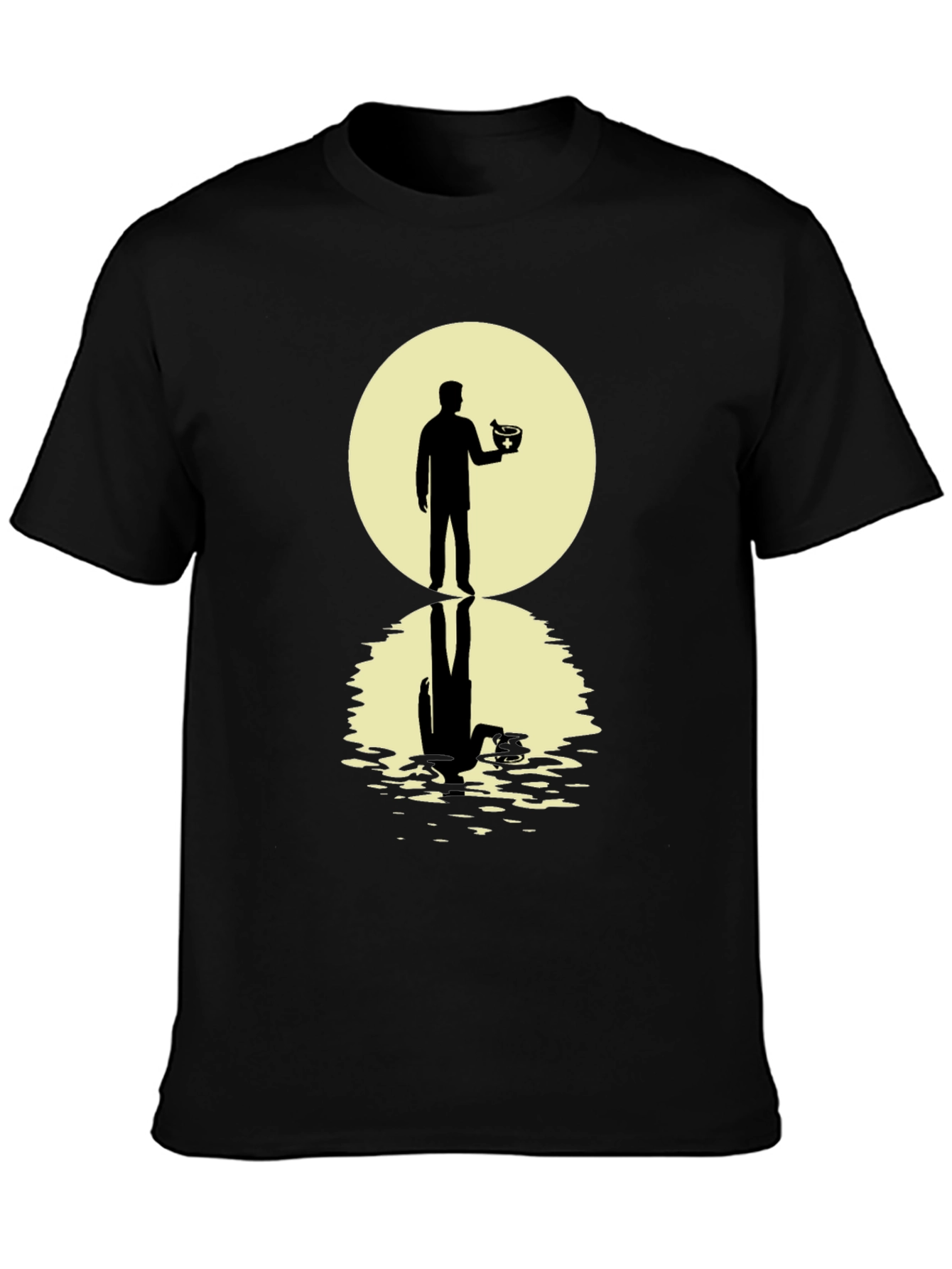 Silhouetted Man with Bowl T-Shirt