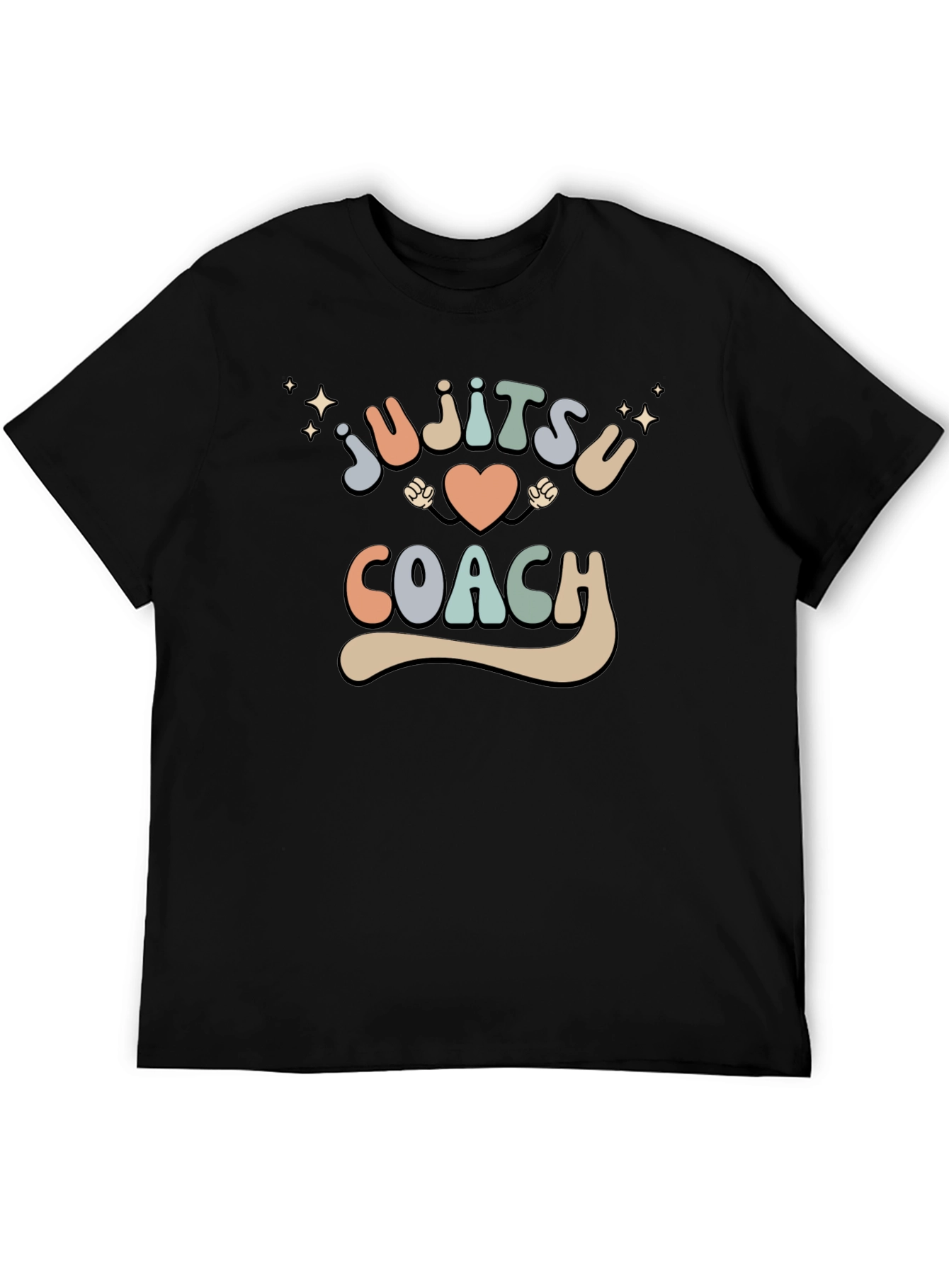 Jujitsu Coach Retro Graphic T-Shirt