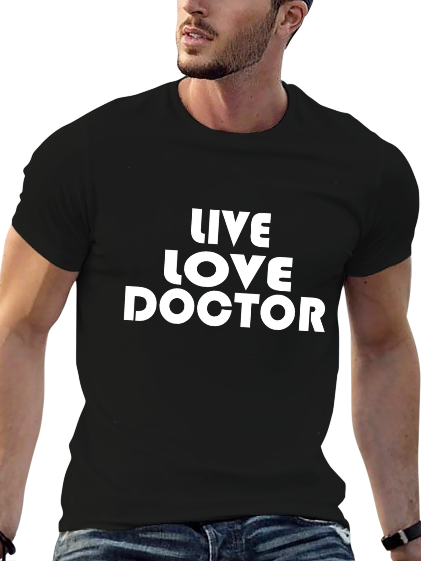 Live Love Doctor Black T-Shirt
