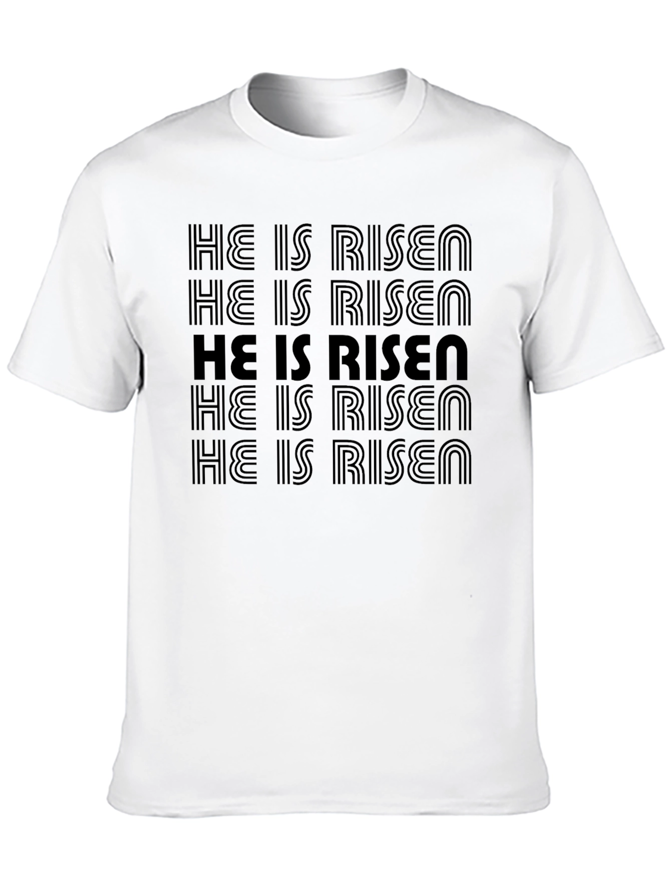 He Is Risen Graphic Tee - Easter Christian Shirt