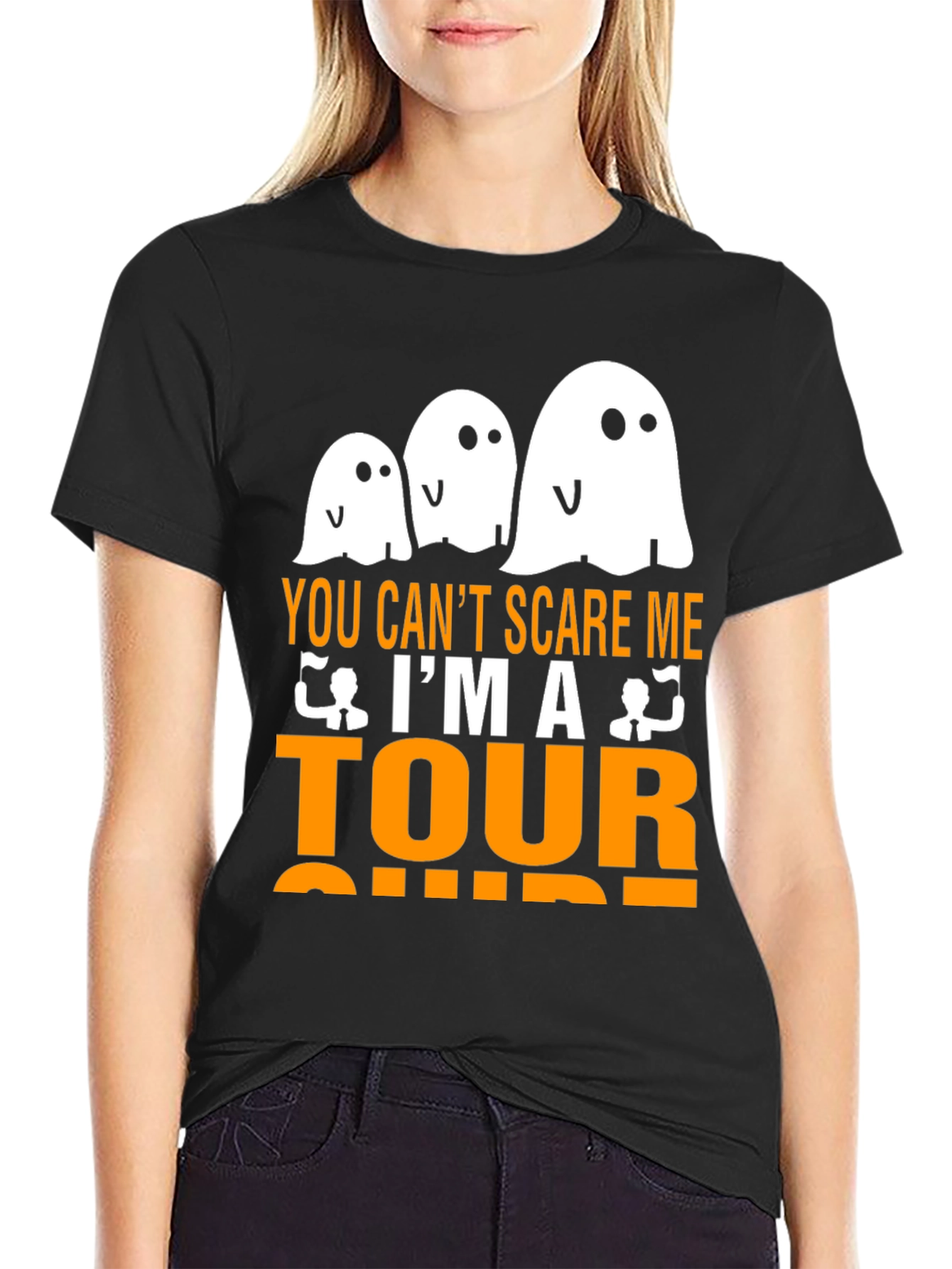 Funny Halloween Tour Guide Ghost T-Shirt