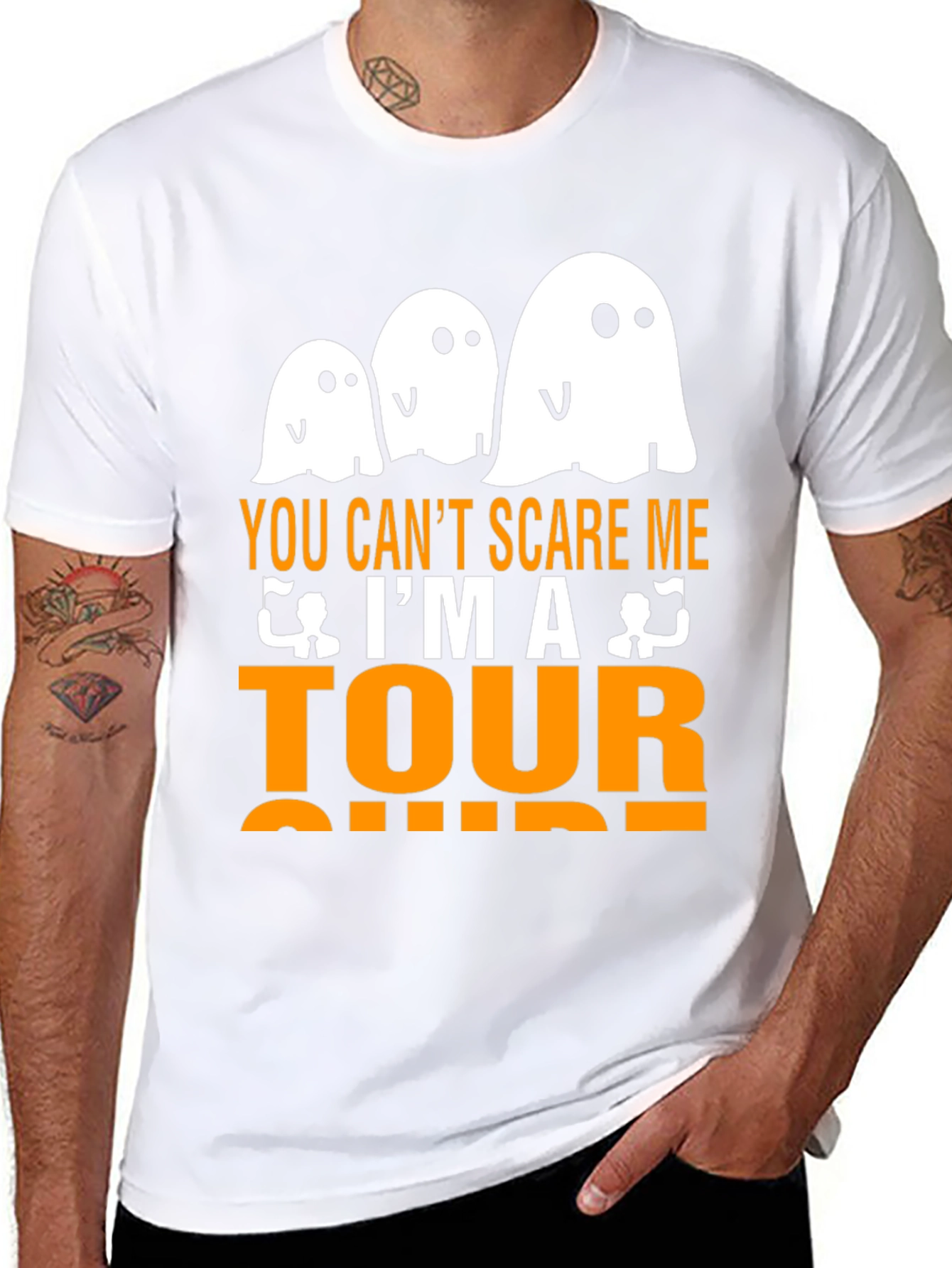 Funny Halloween Tour Guide Ghost T-Shirt
