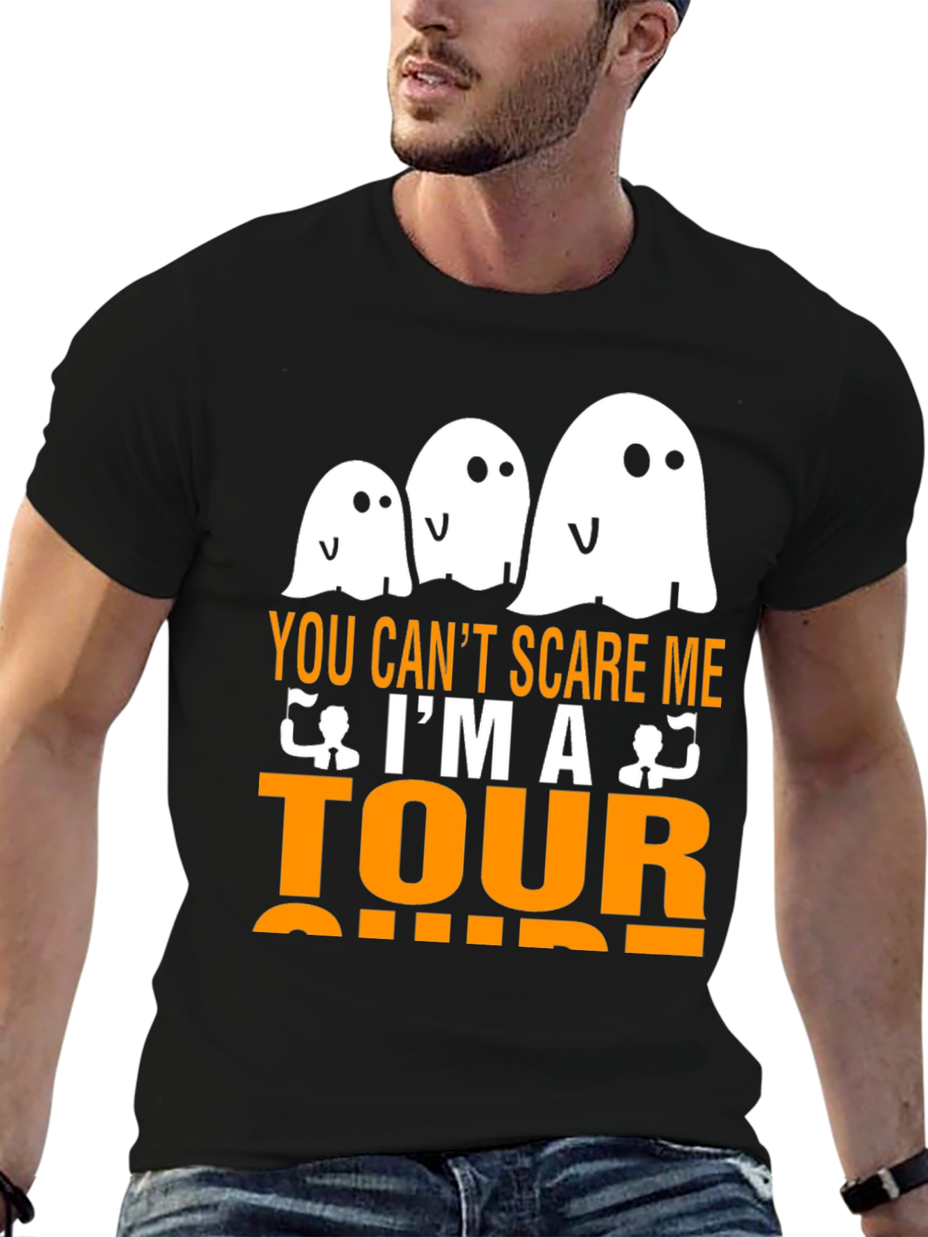 Funny Halloween Tour Guide Ghost T-Shirt