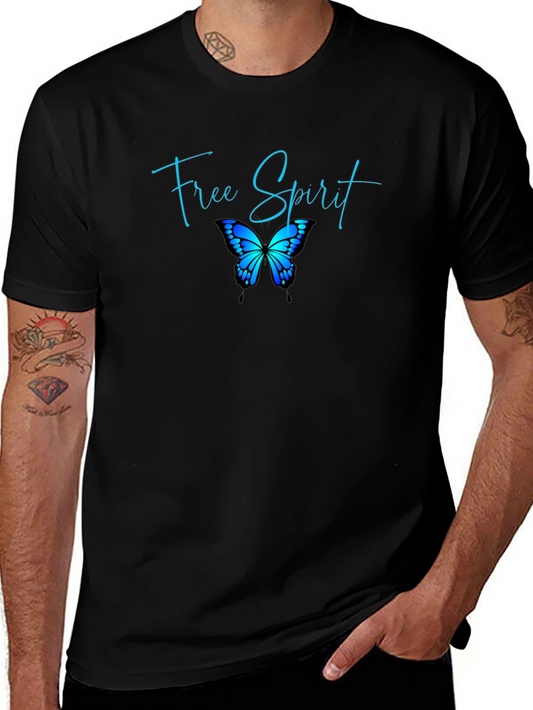 Free Spirit Butterfly Graphic T-Shirt