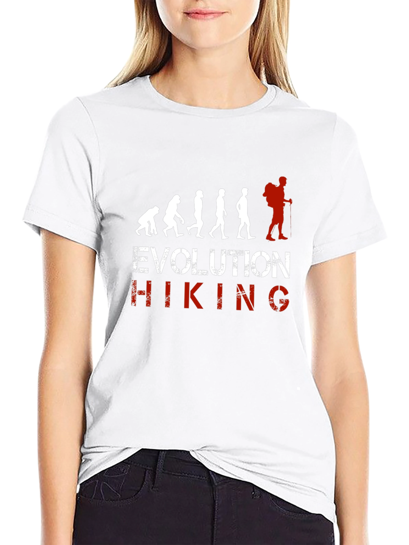 Evolution of Hiking Graphic T-Shirt