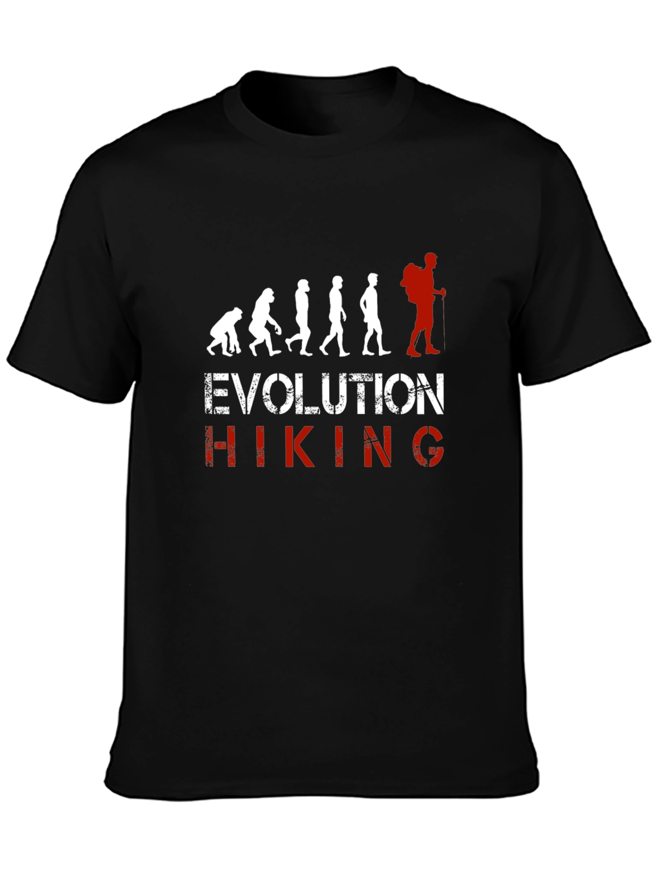 Evolution of Hiking Graphic T-Shirt