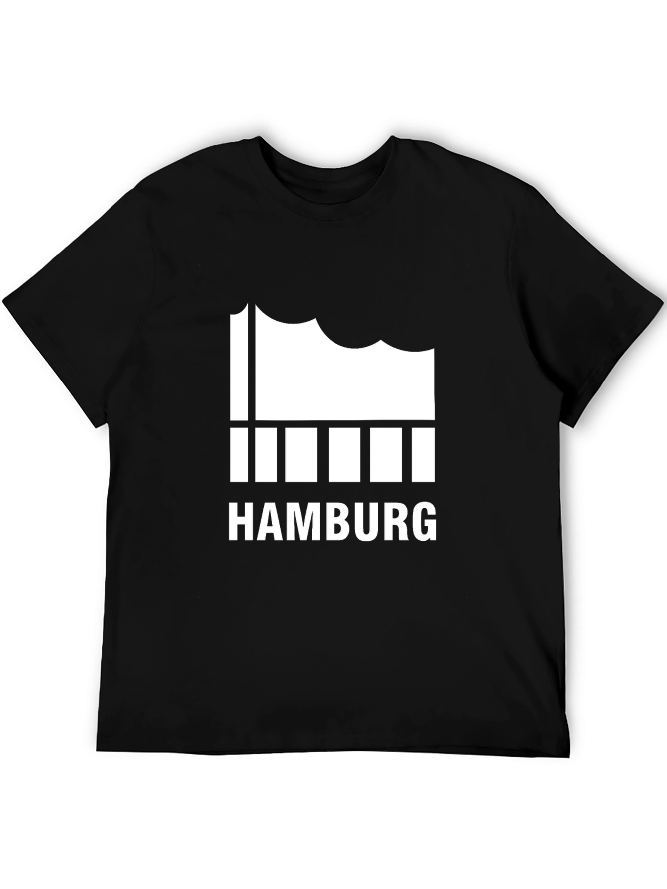 Hamburg T-Shirt Black Cotton Tee