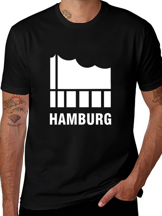 Hamburg T-Shirt Black Cotton Tee