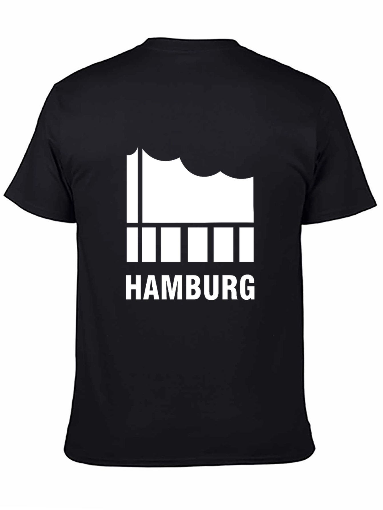 Hamburg T-Shirt Black Cotton Tee