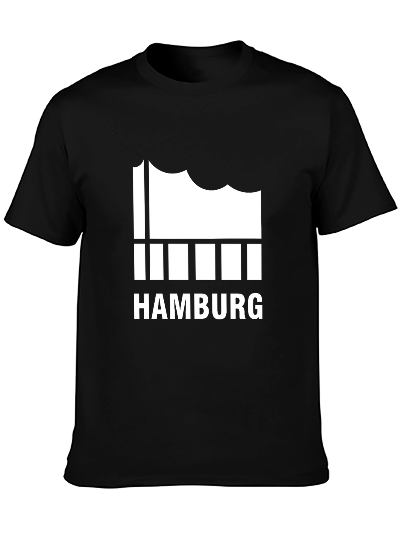 Hamburg T-Shirt Black Cotton Tee