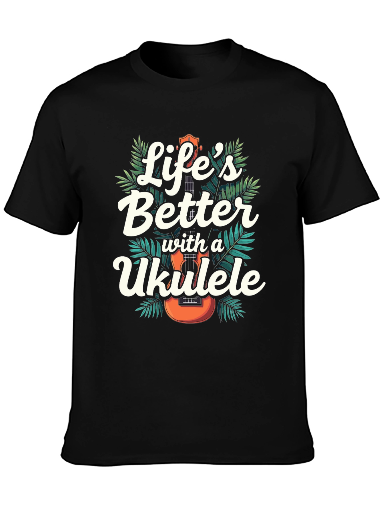 Lifes Better with a Ukulele Graphic T-Shirt