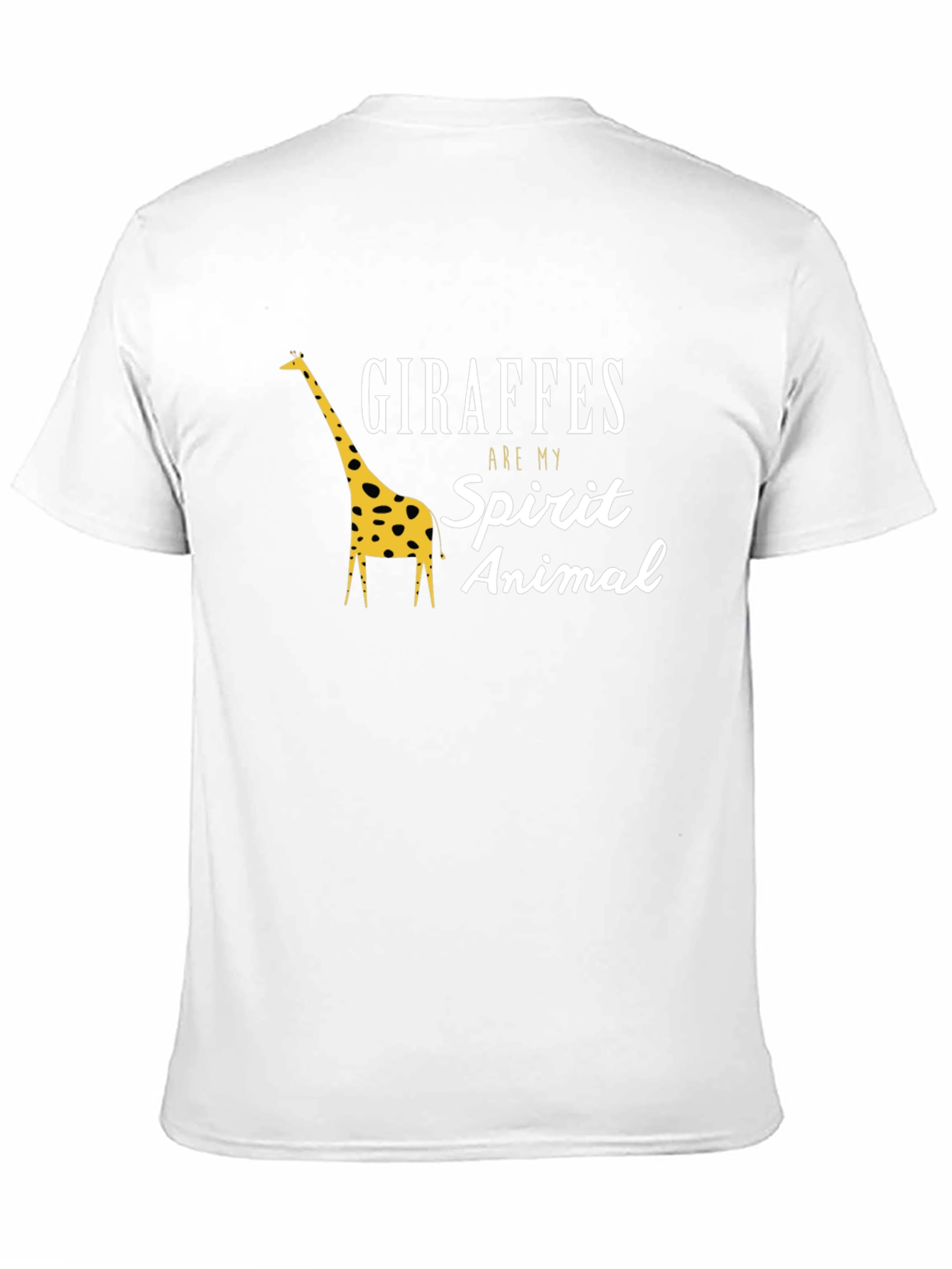 Giraffes Are My Spirit Animal Black T-Shirt