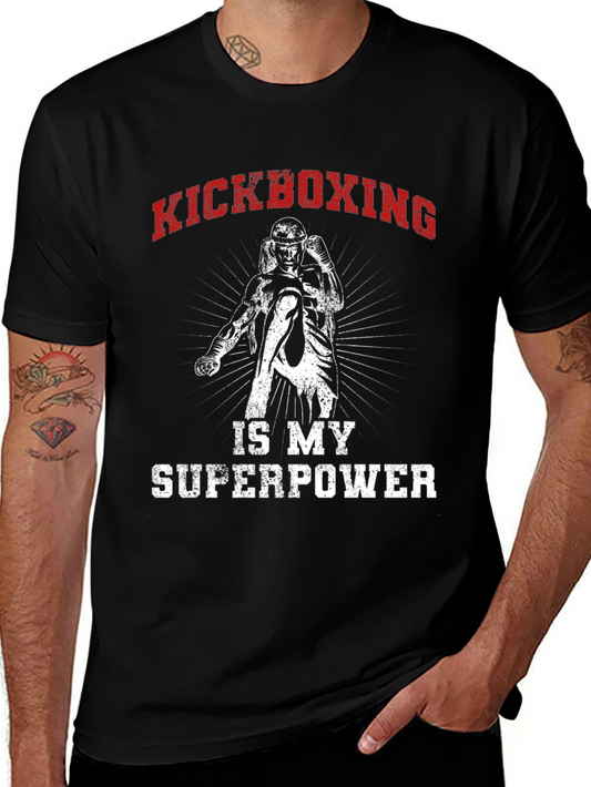 Kickboxing Superpower Graphic T-Shirt