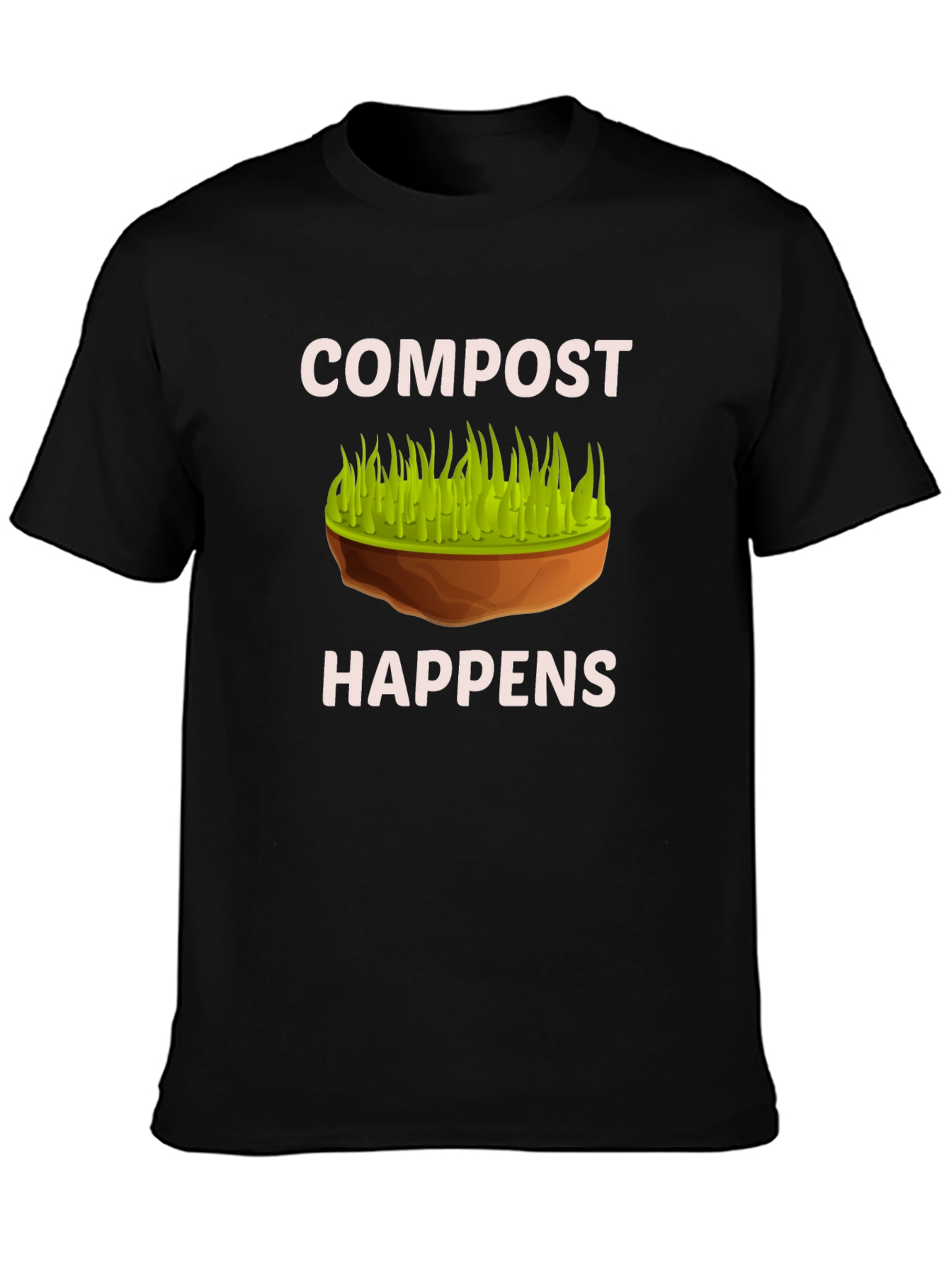 Compost Happens Graphic T-Shirt - Organic Gardening