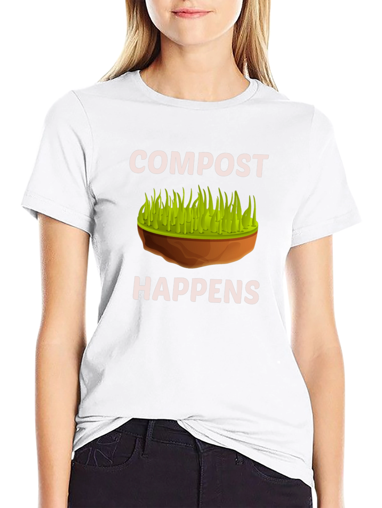 Compost Happens Graphic T-Shirt - Organic Gardening