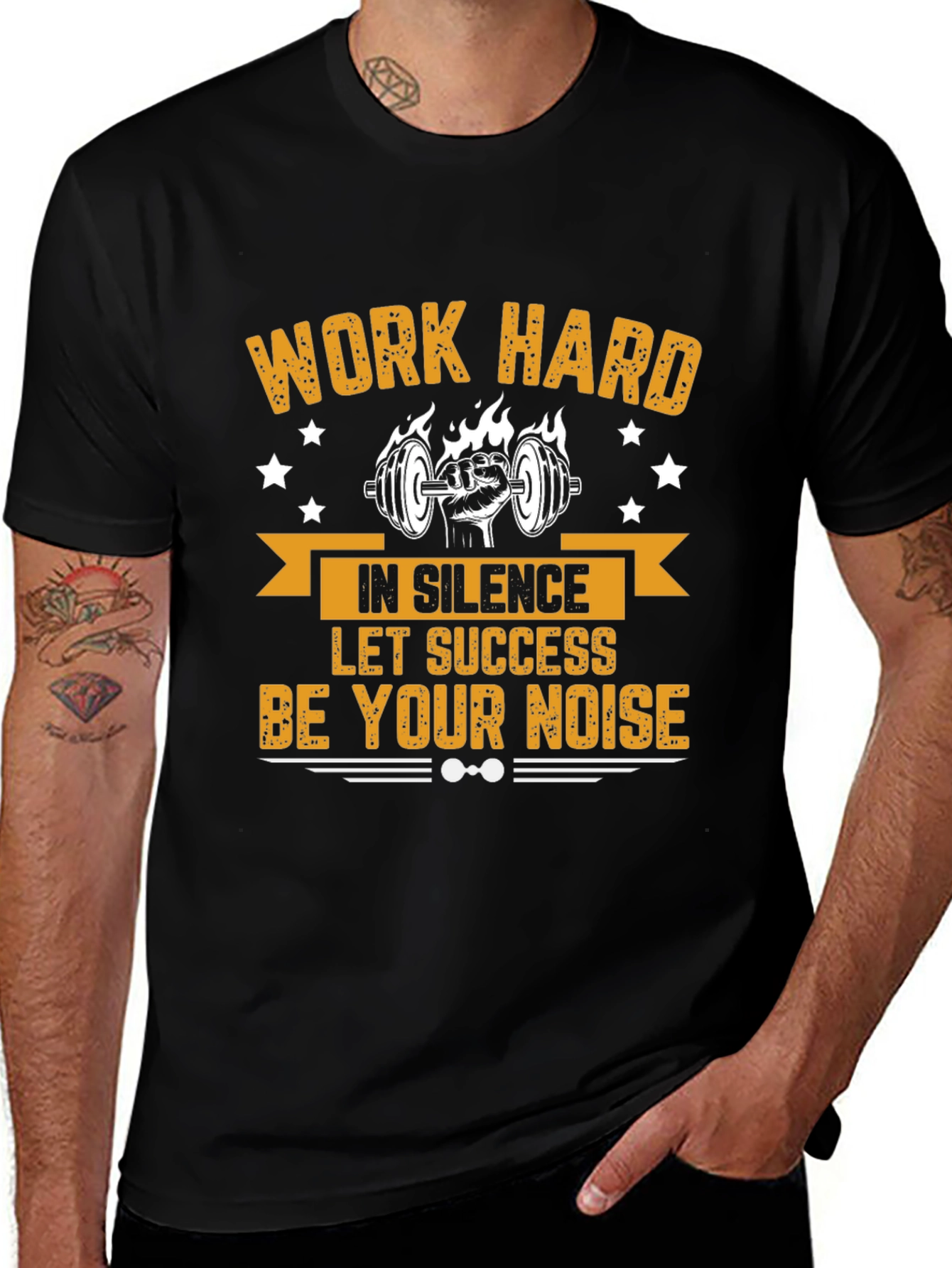 Work Hard Motivational Gym T-Shirt