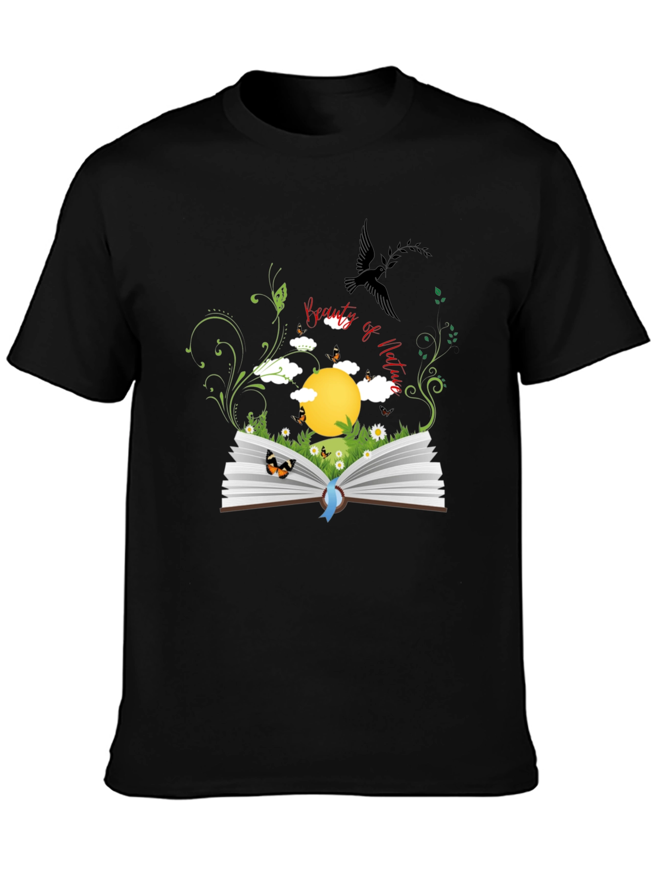 Nature Book Graphic Tee - Black