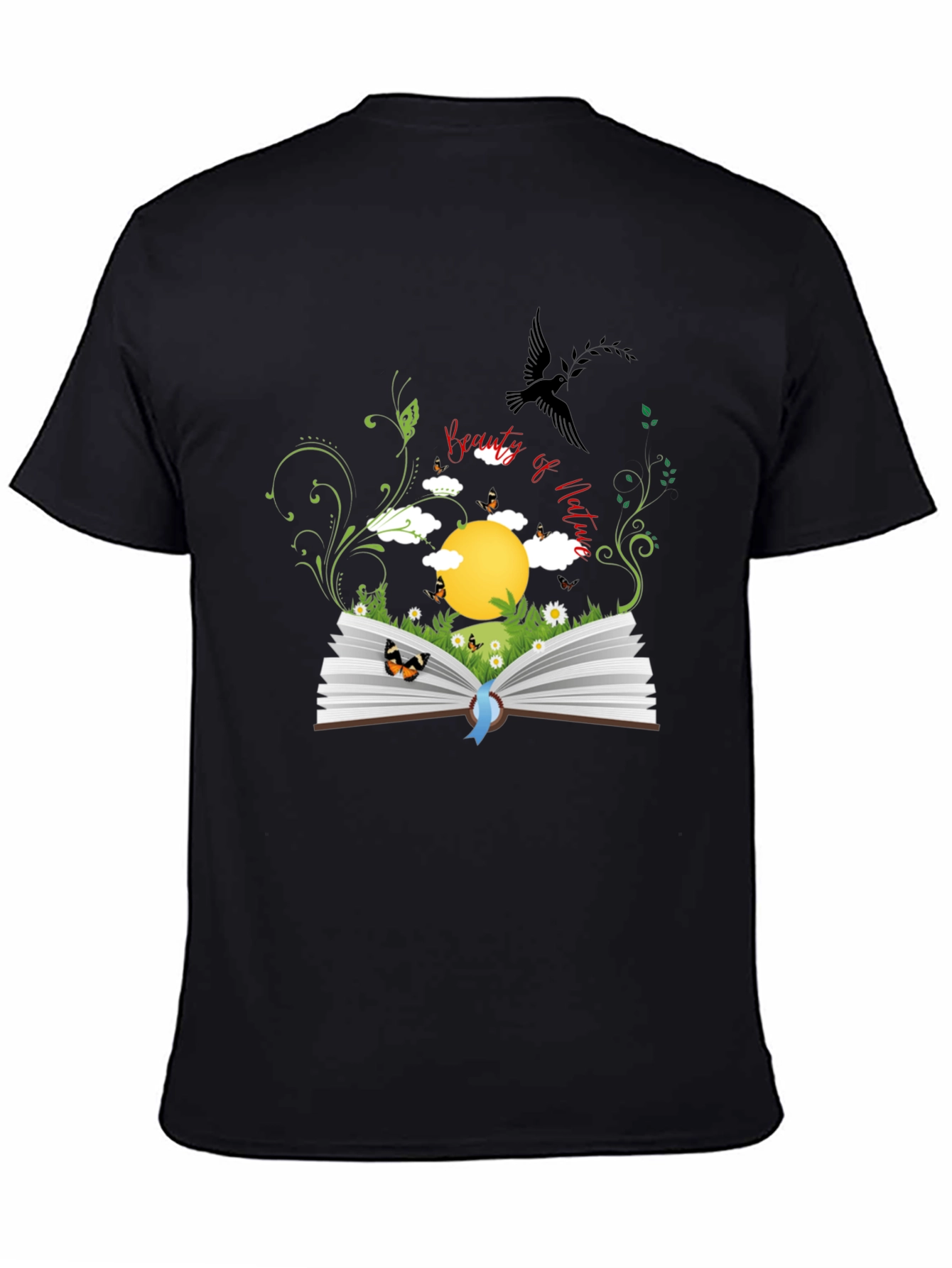 Nature Book Graphic Tee - Black