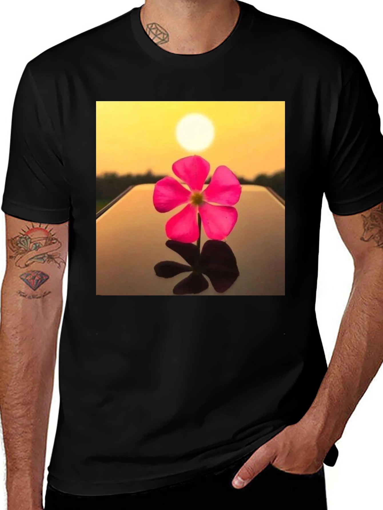 Floral Sunset Graphic Tee