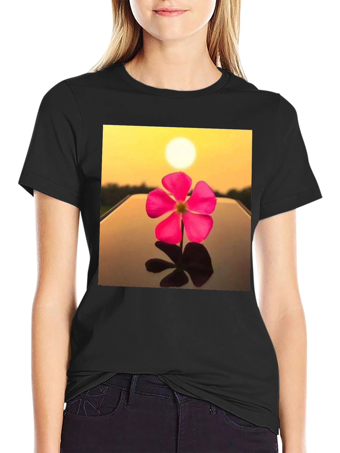 Floral Sunset Graphic Tee