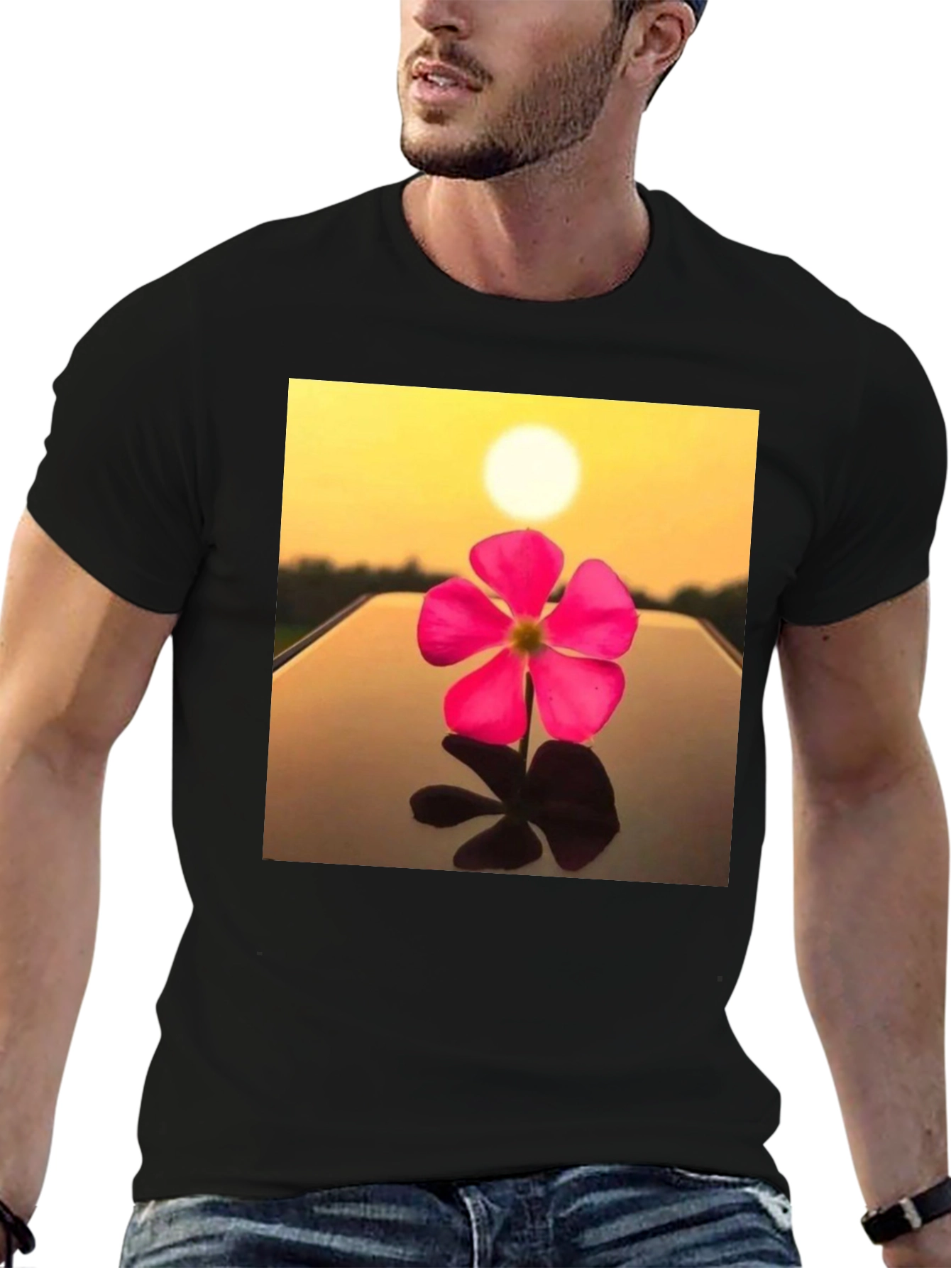 Floral Sunset Graphic Tee