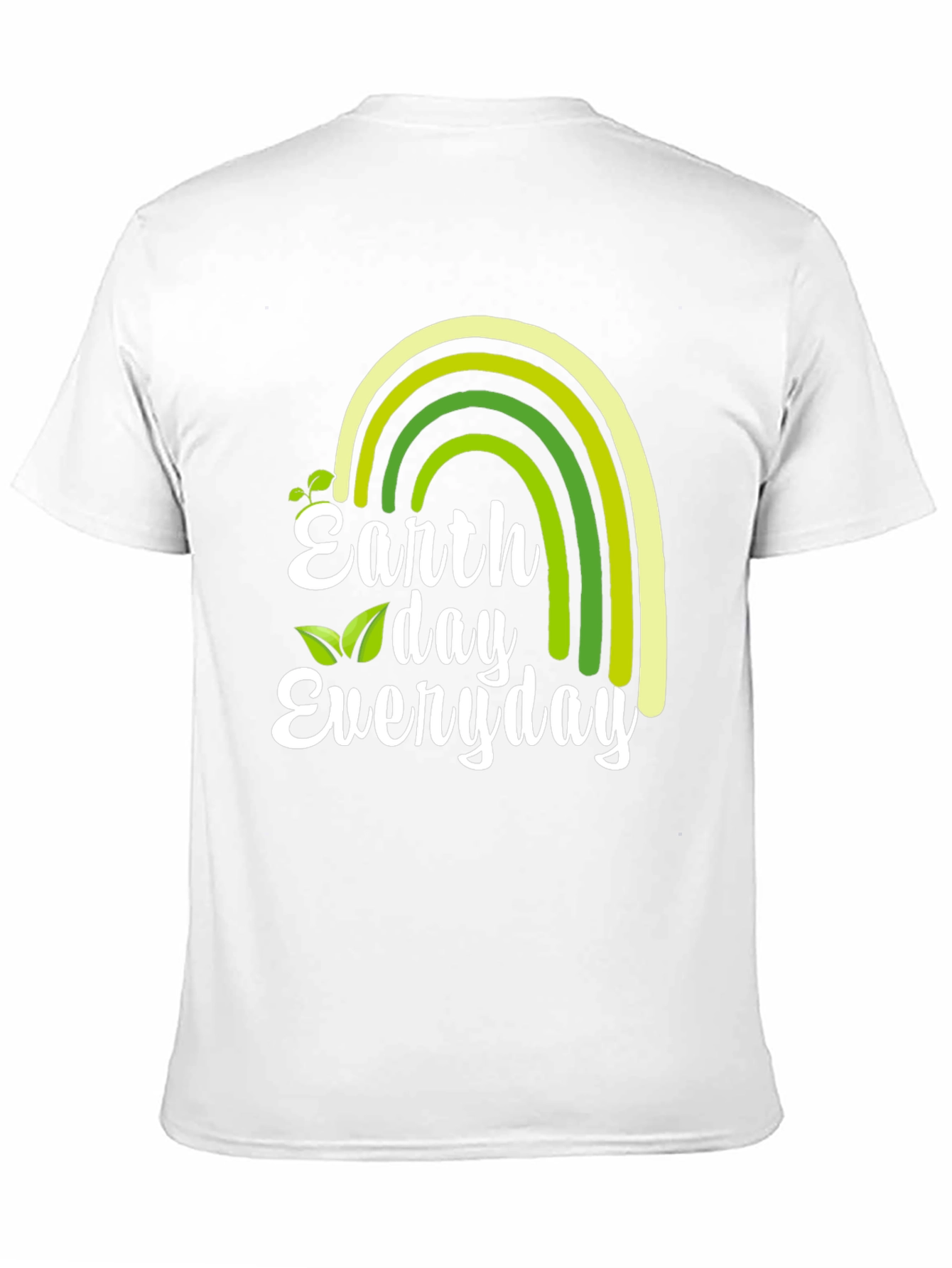 Earth Day Everyday T-Shirt - Green Rainbow Graphic Tee