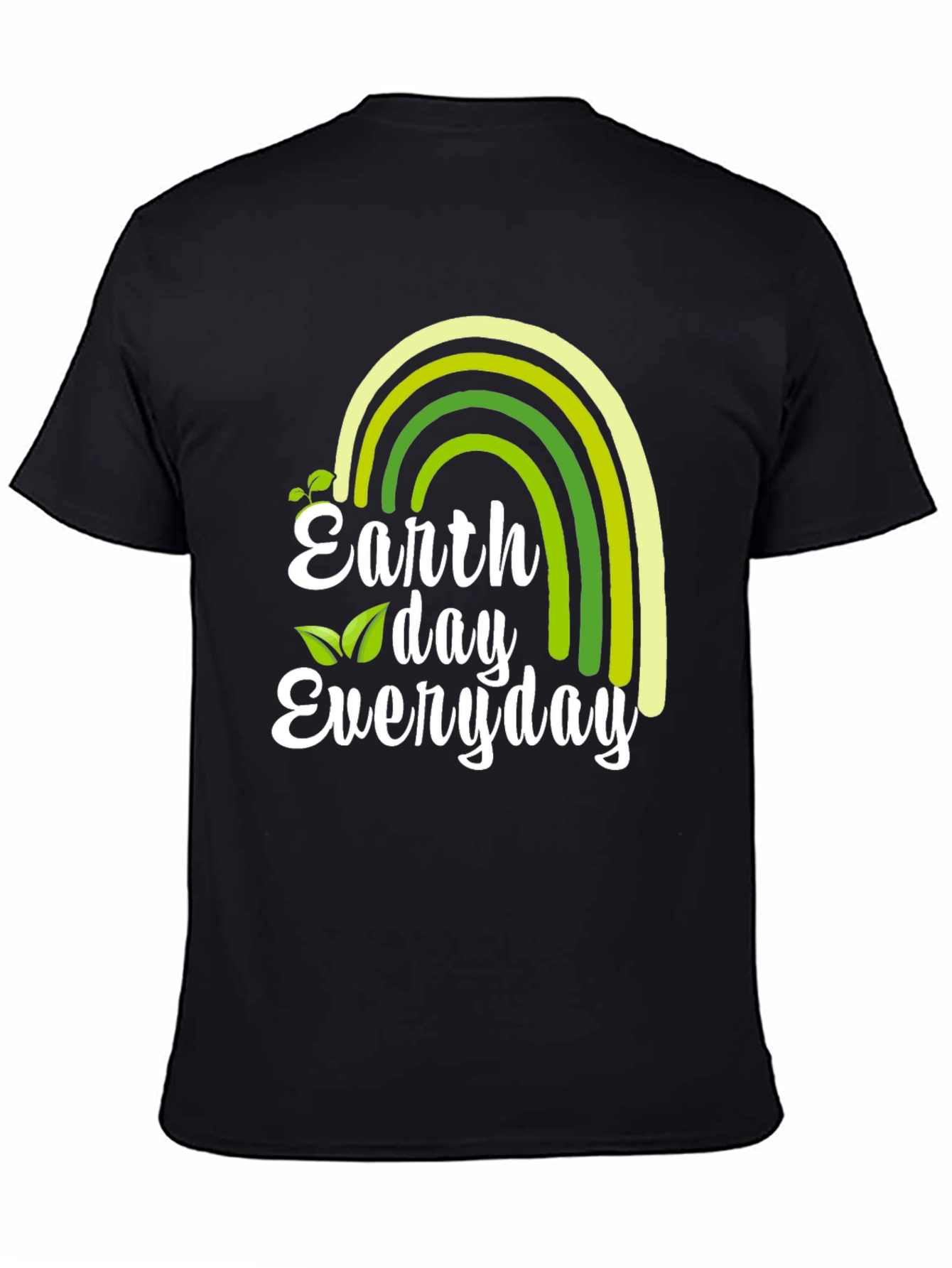 Earth Day Everyday T-Shirt - Green Rainbow Graphic Tee