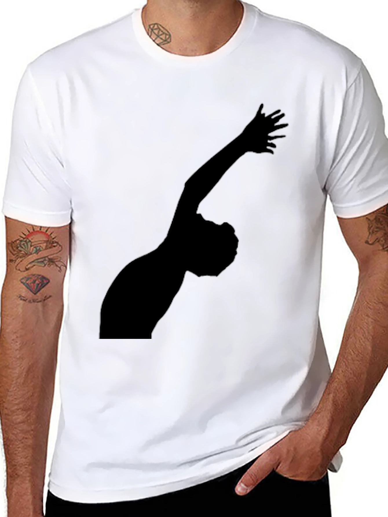 Silhouette Graphic Tee - Black Casual Wear