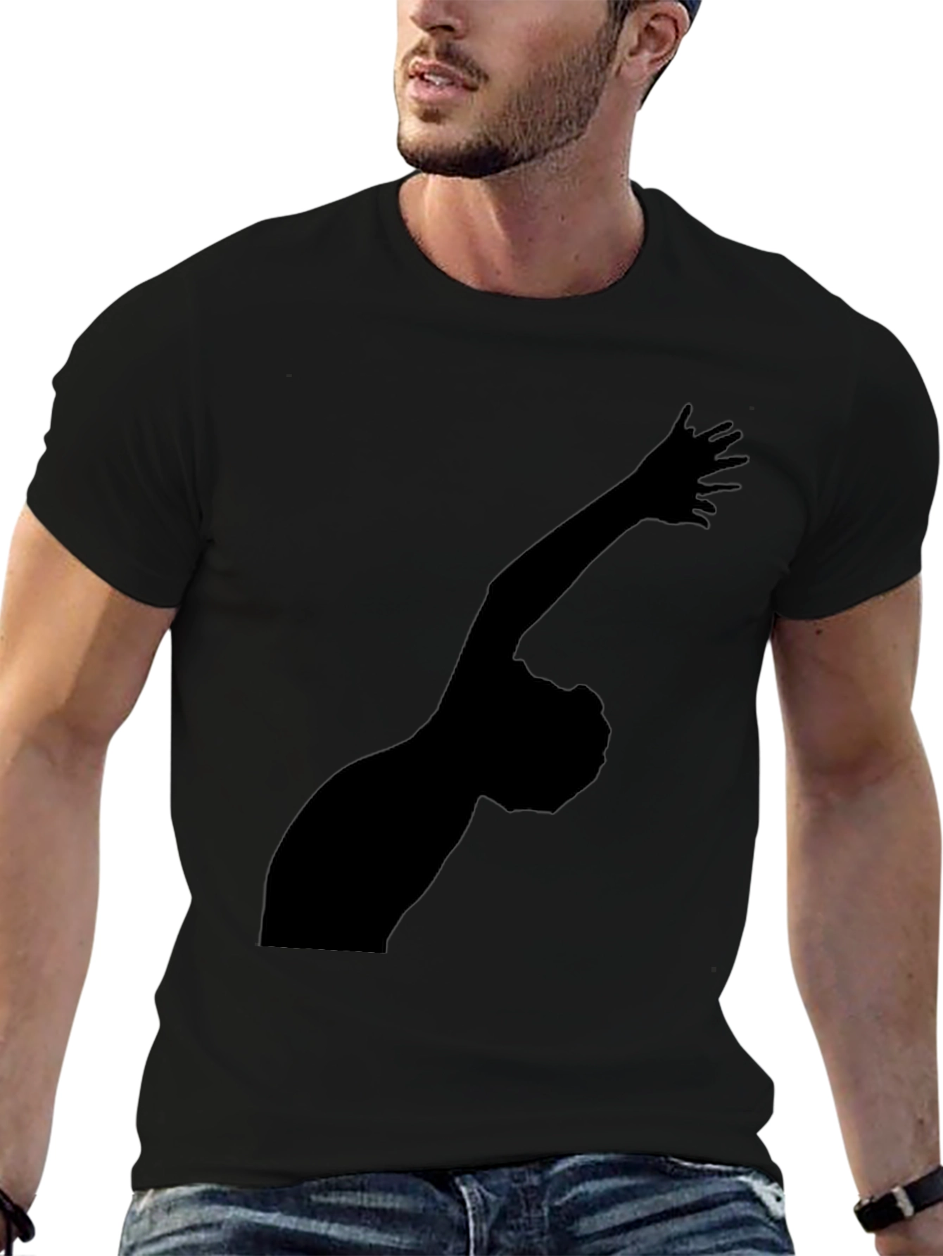 Silhouette Graphic Tee - Black Casual Wear