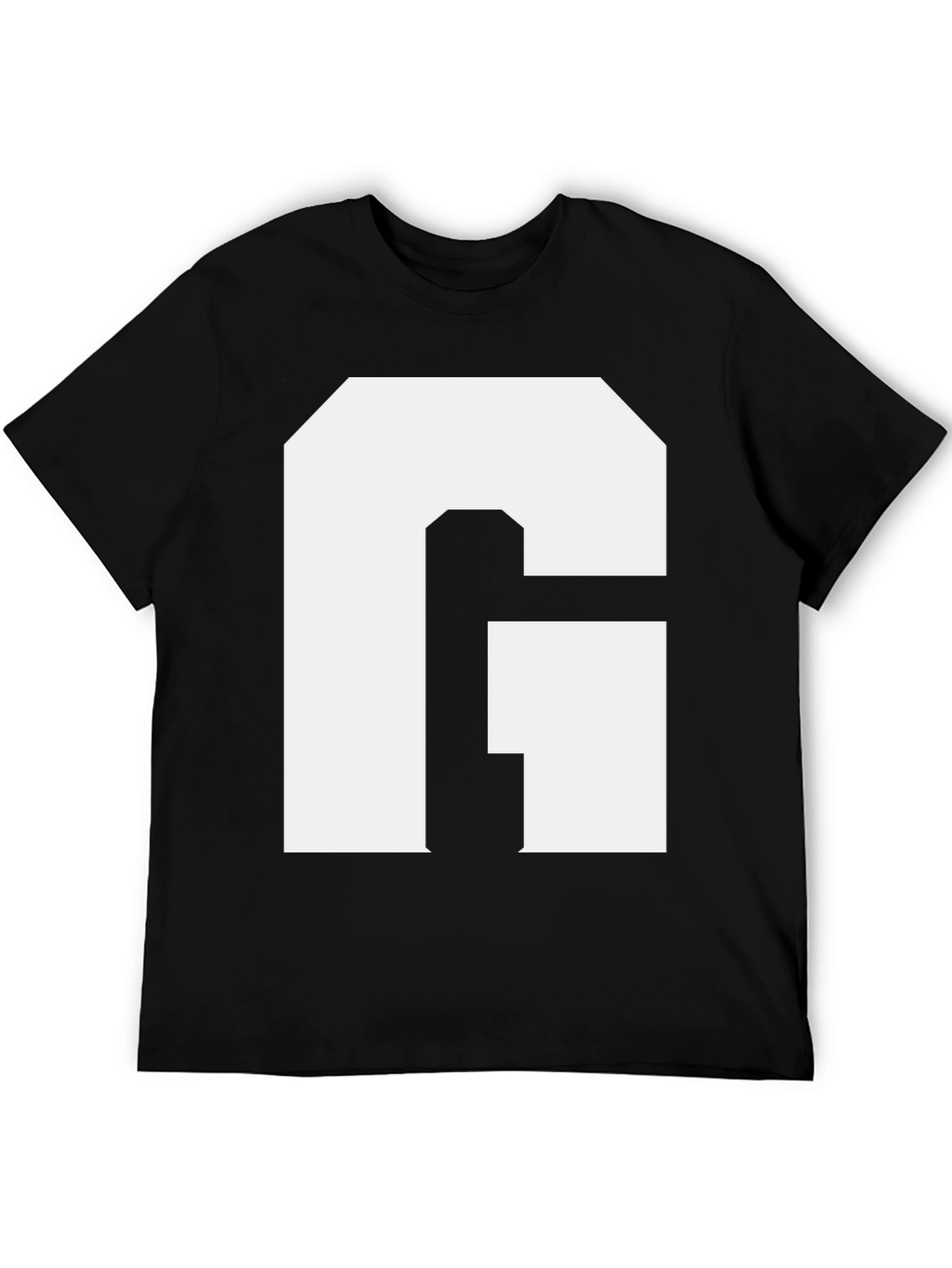 Bold Initial G Graphic Tee - Black