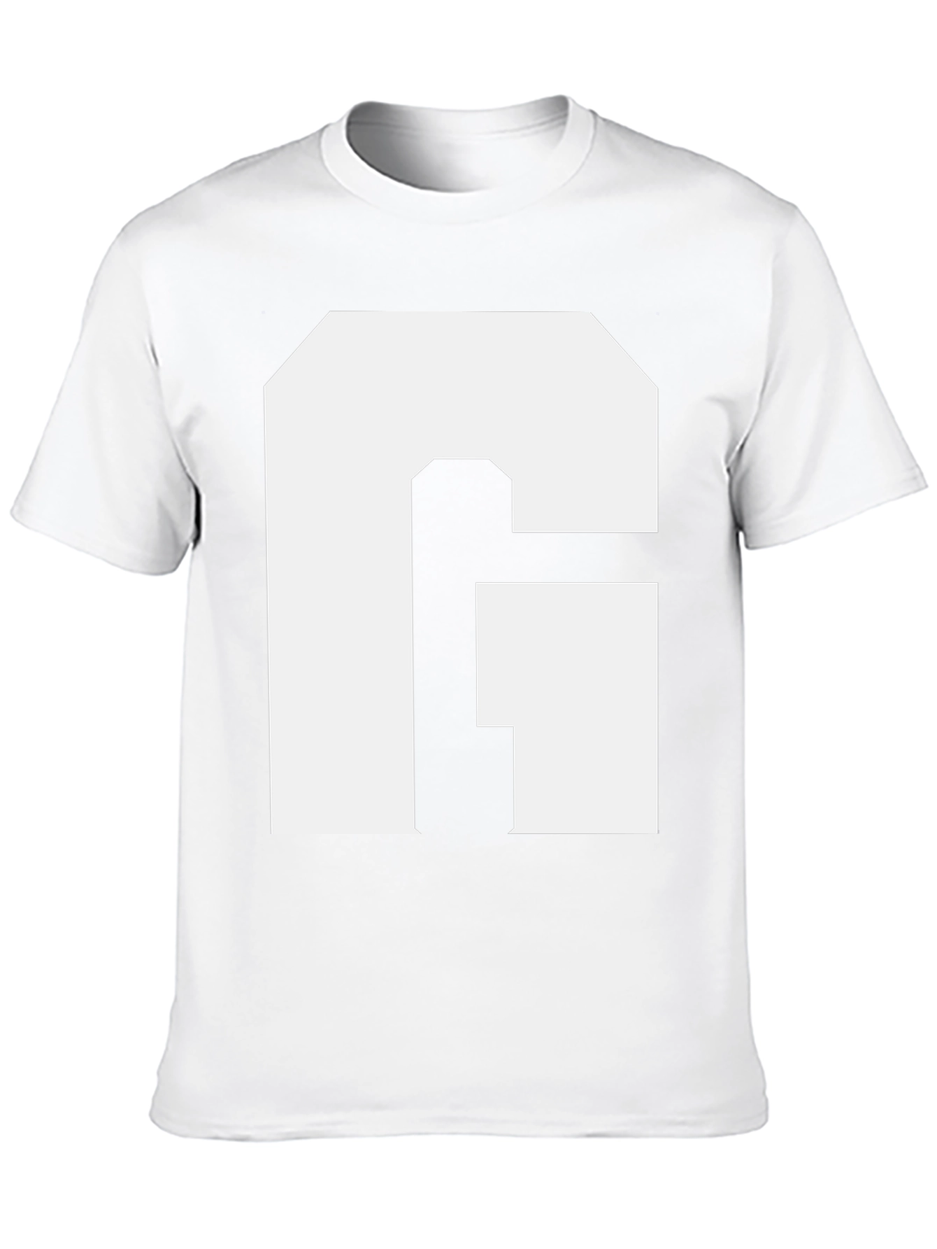 Bold Initial G Graphic Tee - Black