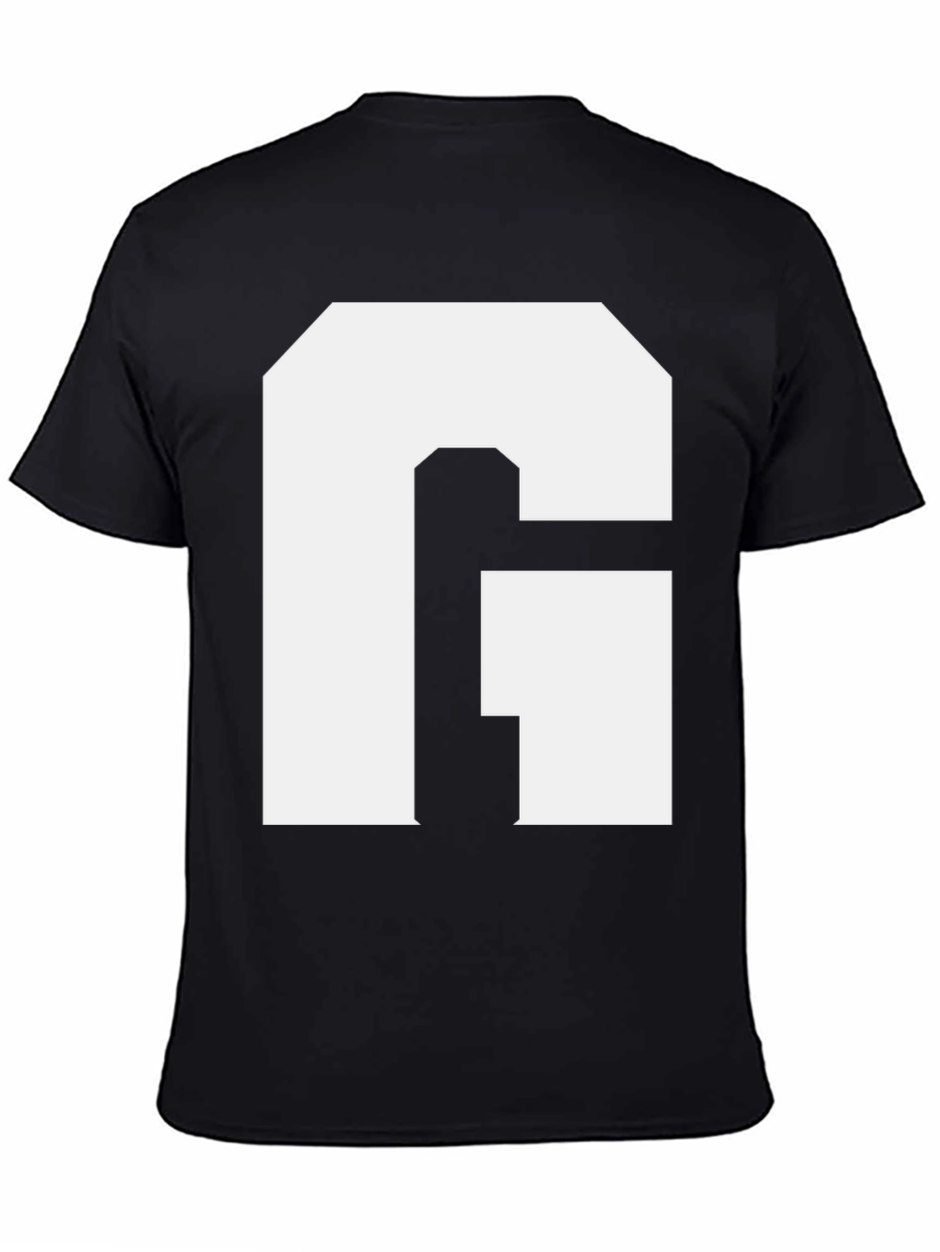 Bold Initial G Graphic Tee - Black