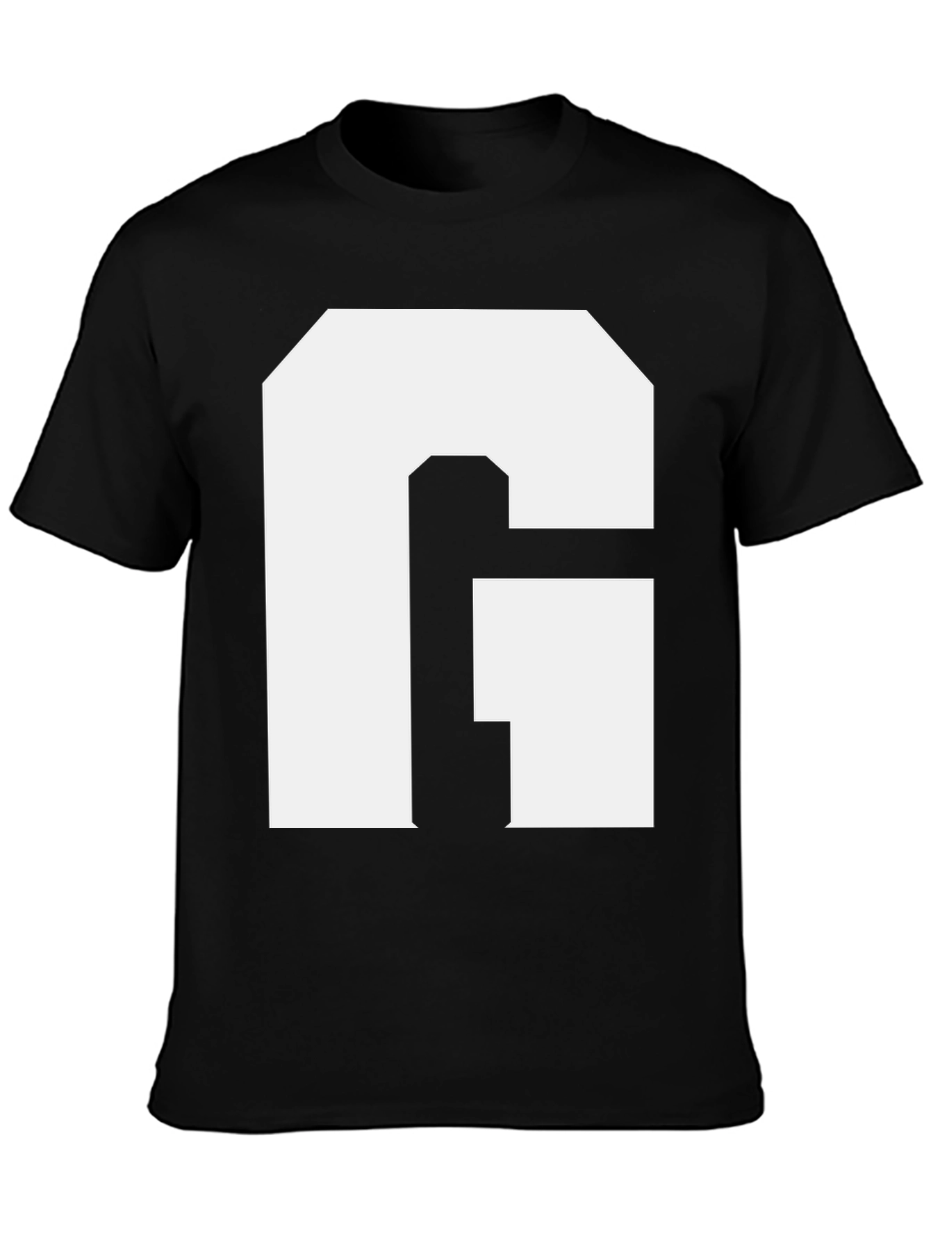 Bold Initial G Graphic Tee - Black