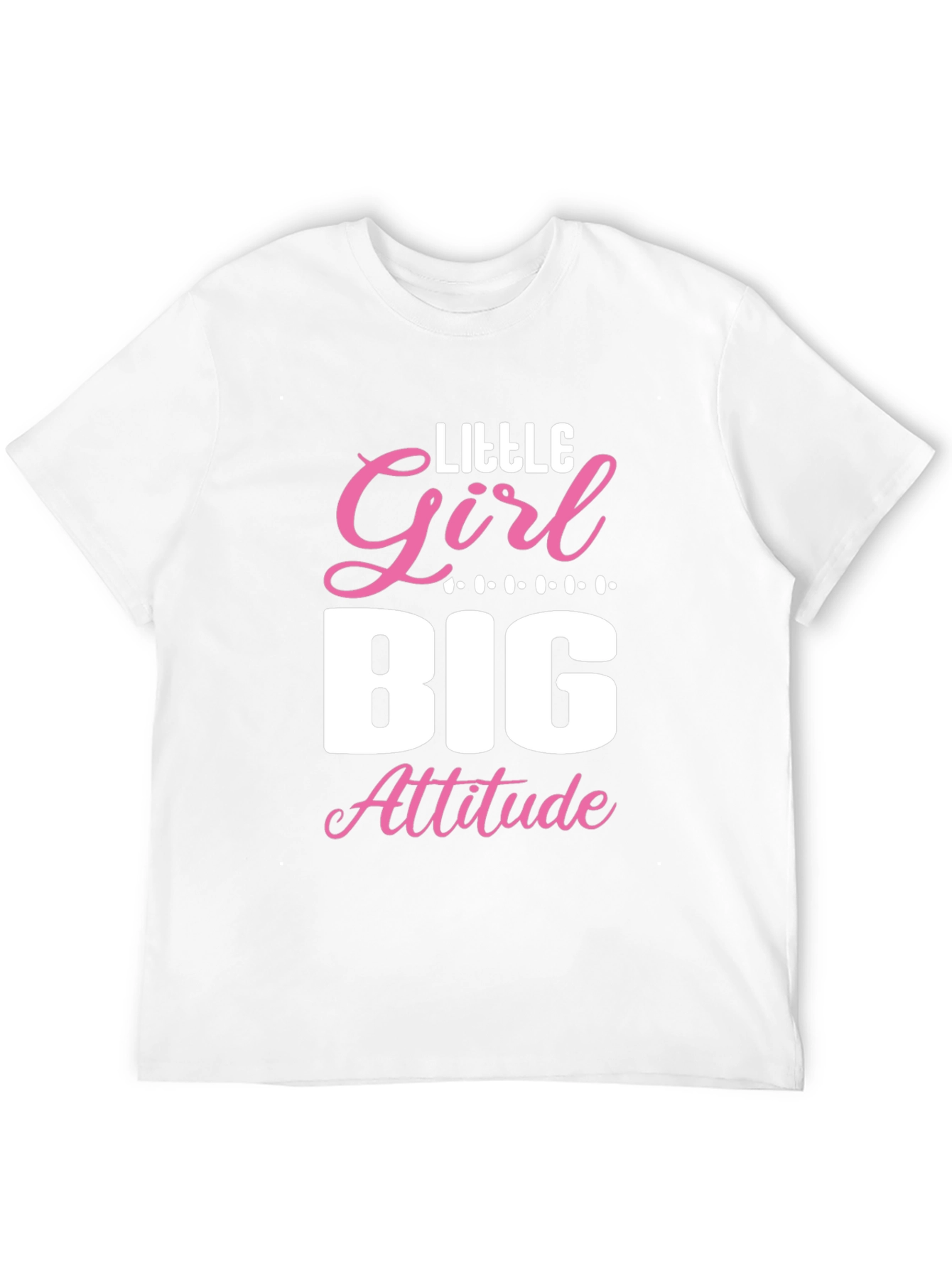 Little Girl Big Attitude Graphic Tee - Black
