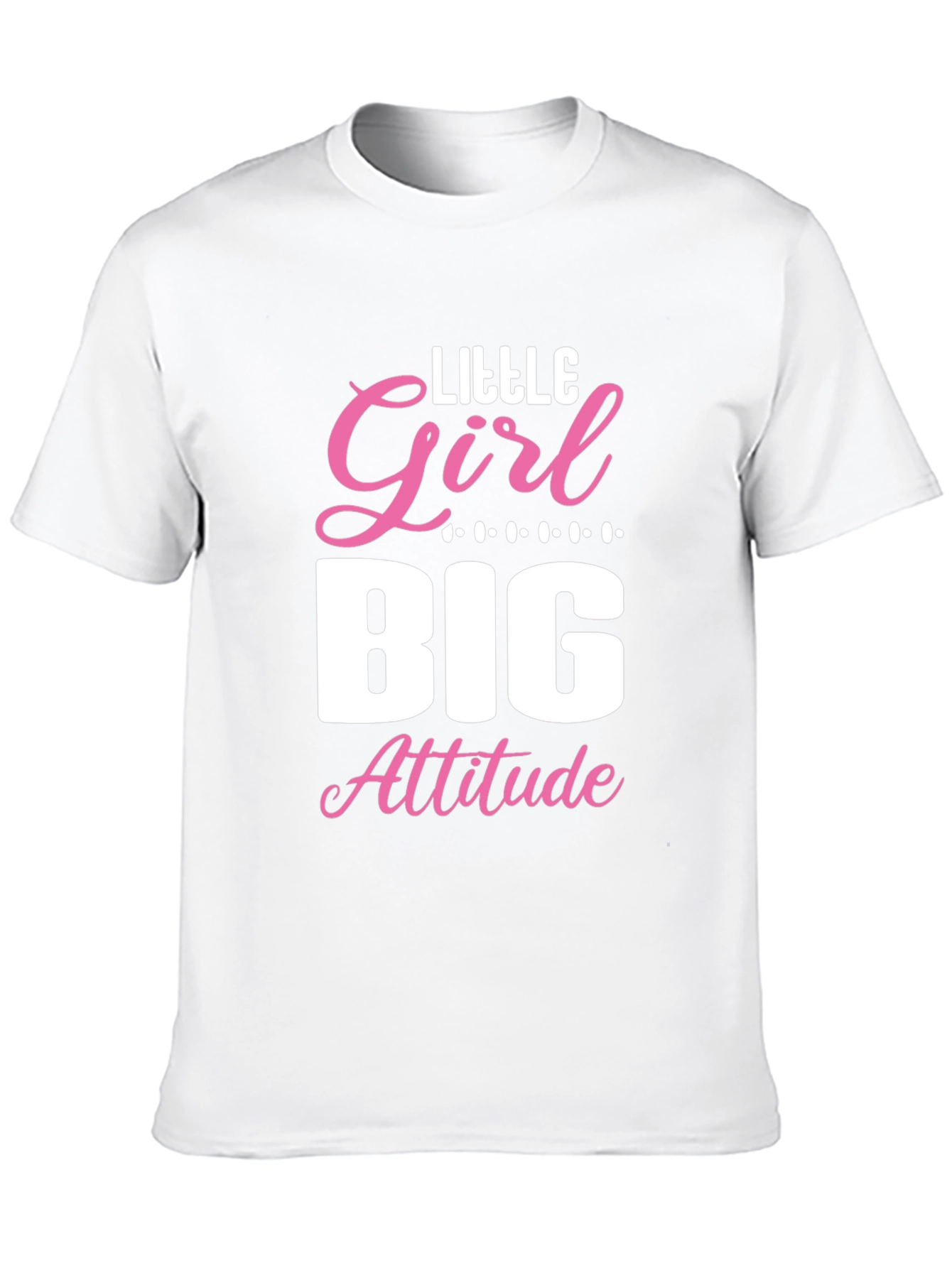 Little Girl Big Attitude Graphic Tee - Black