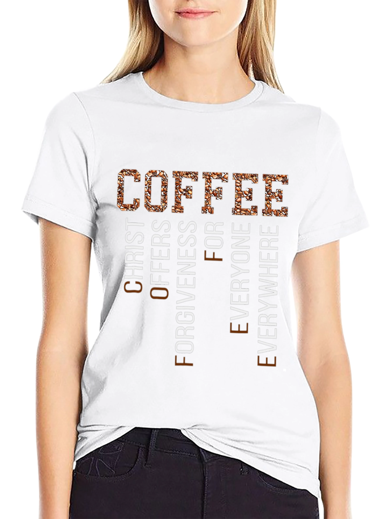 Coffee Christ Offers Forgiveness T-Shirt